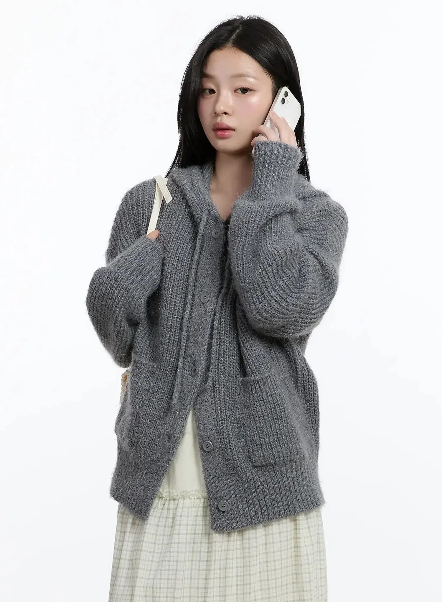Button-Up Knit Cardigan IM519