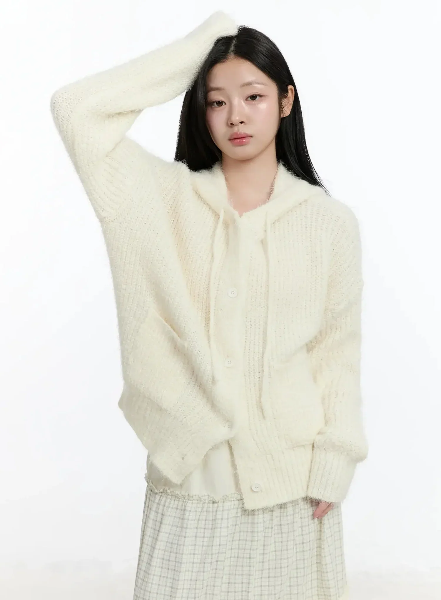 Button-Up Knit Cardigan IM519 - Image 12