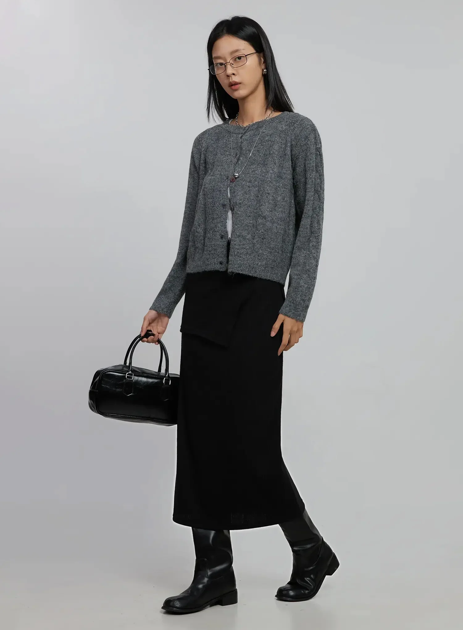 Cable Knit Cardigan ID516