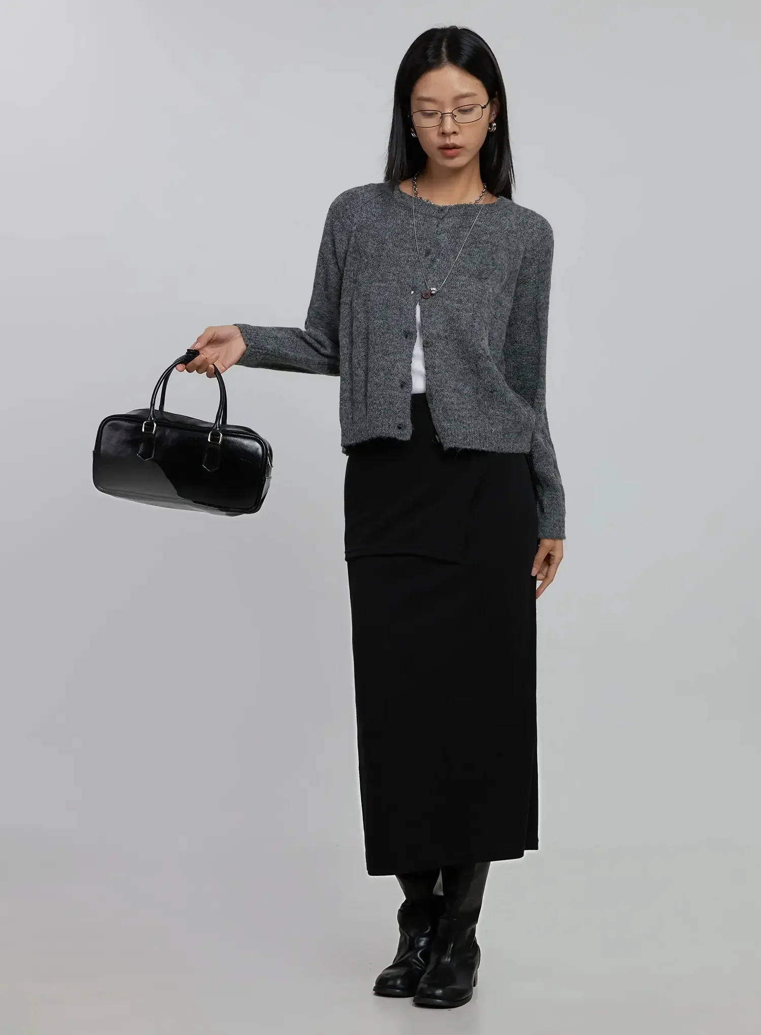 Cable Knit Cardigan ID516 - Image 12
