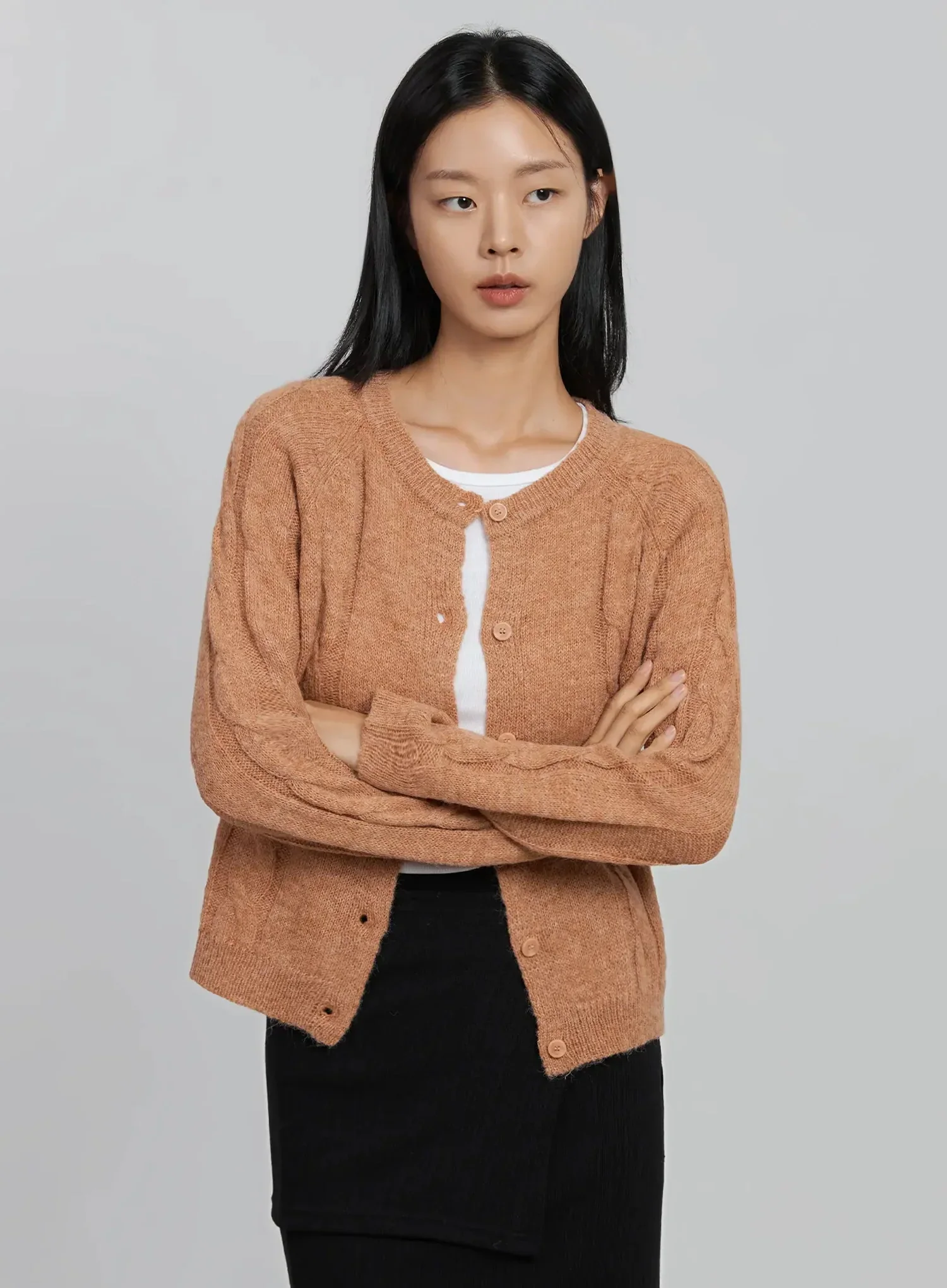 Cable Knit Cardigan ID516 - Image 15