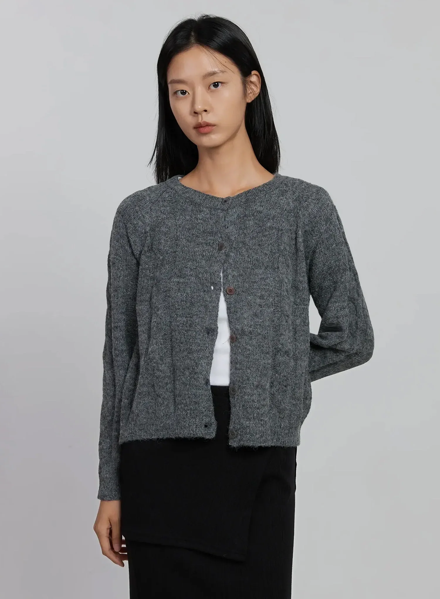 Cable Knit Cardigan ID516 - Image 2