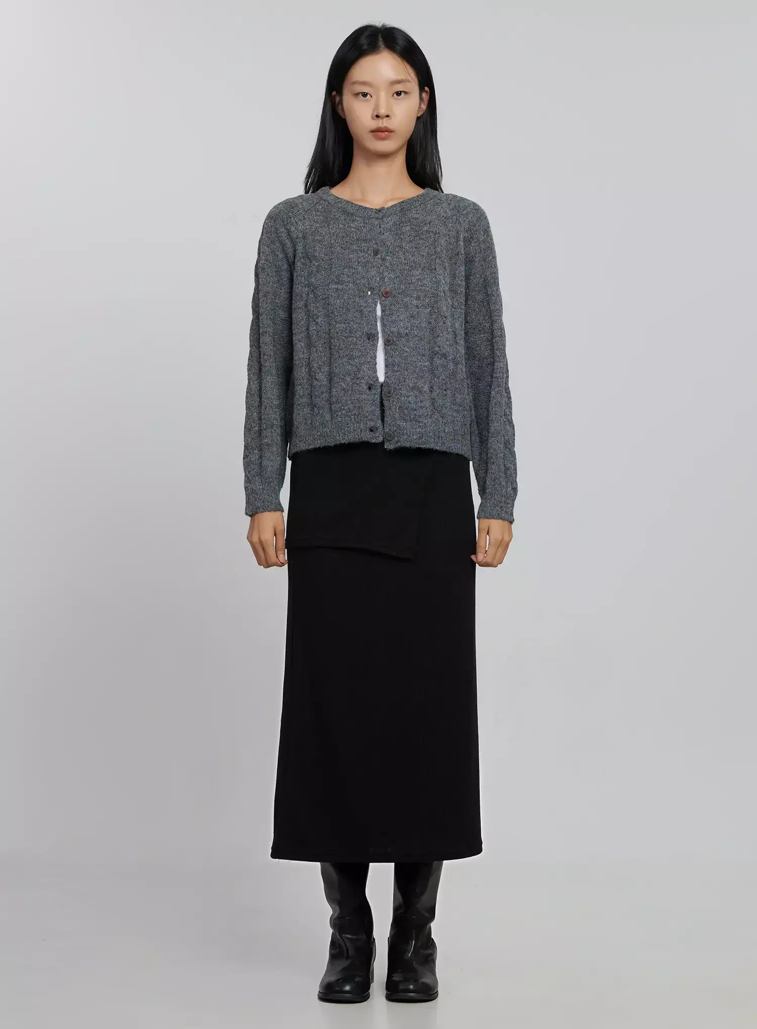 Cable Knit Cardigan ID516 - Image 4