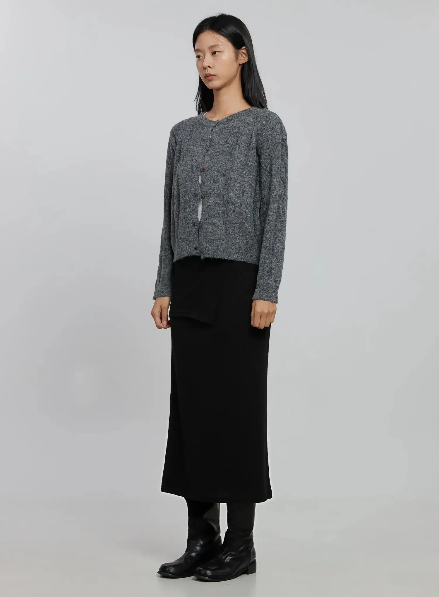 Cable Knit Cardigan ID516 - Image 5