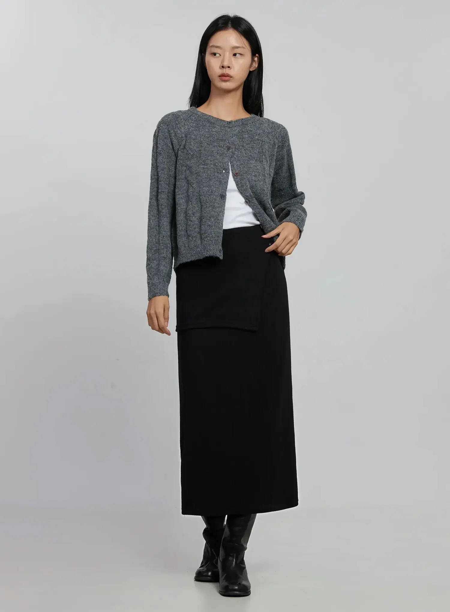 Cable Knit Cardigan ID516 - Image 8