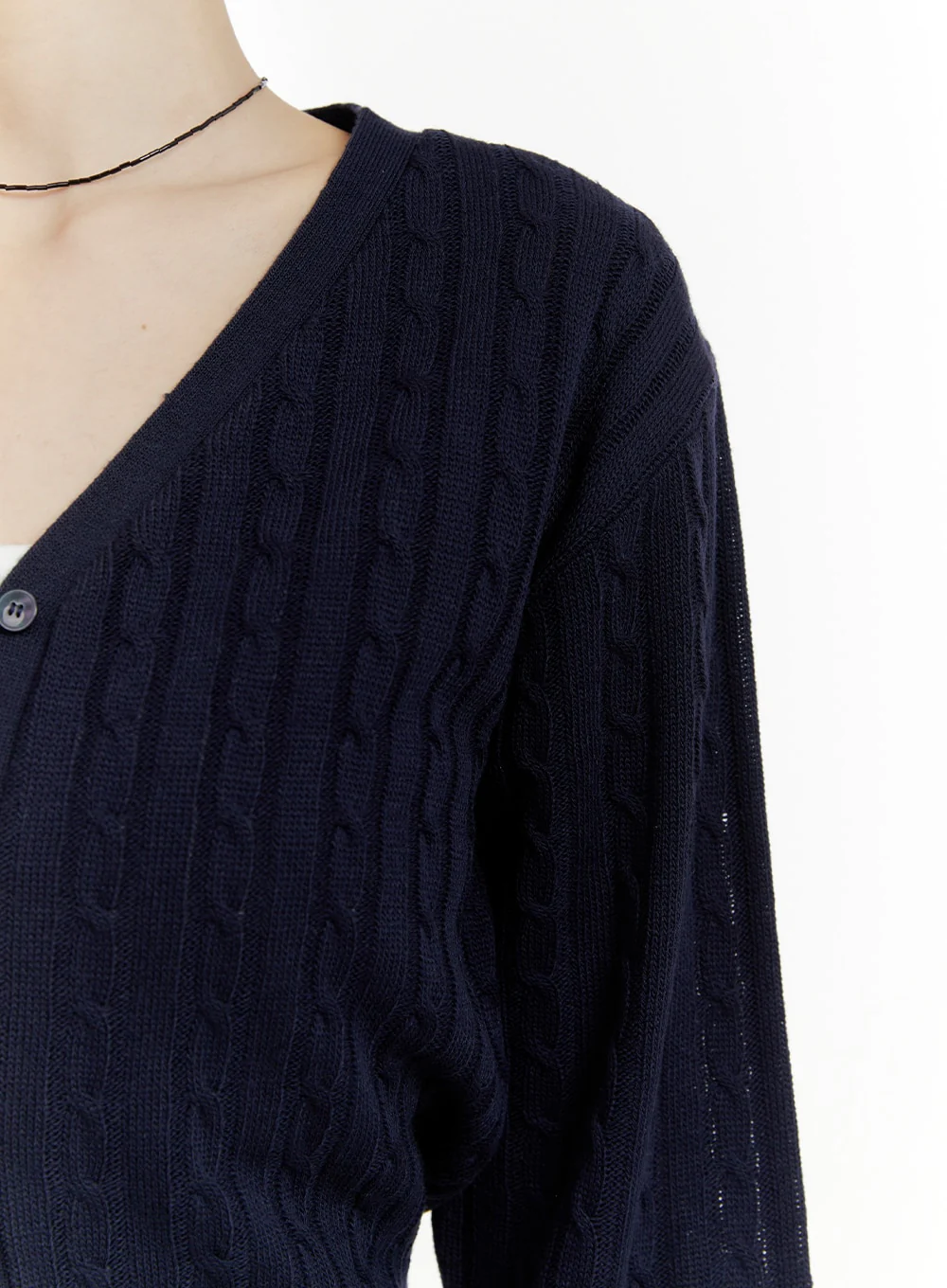 Cable Knit Cardigan OA405 - Image 3