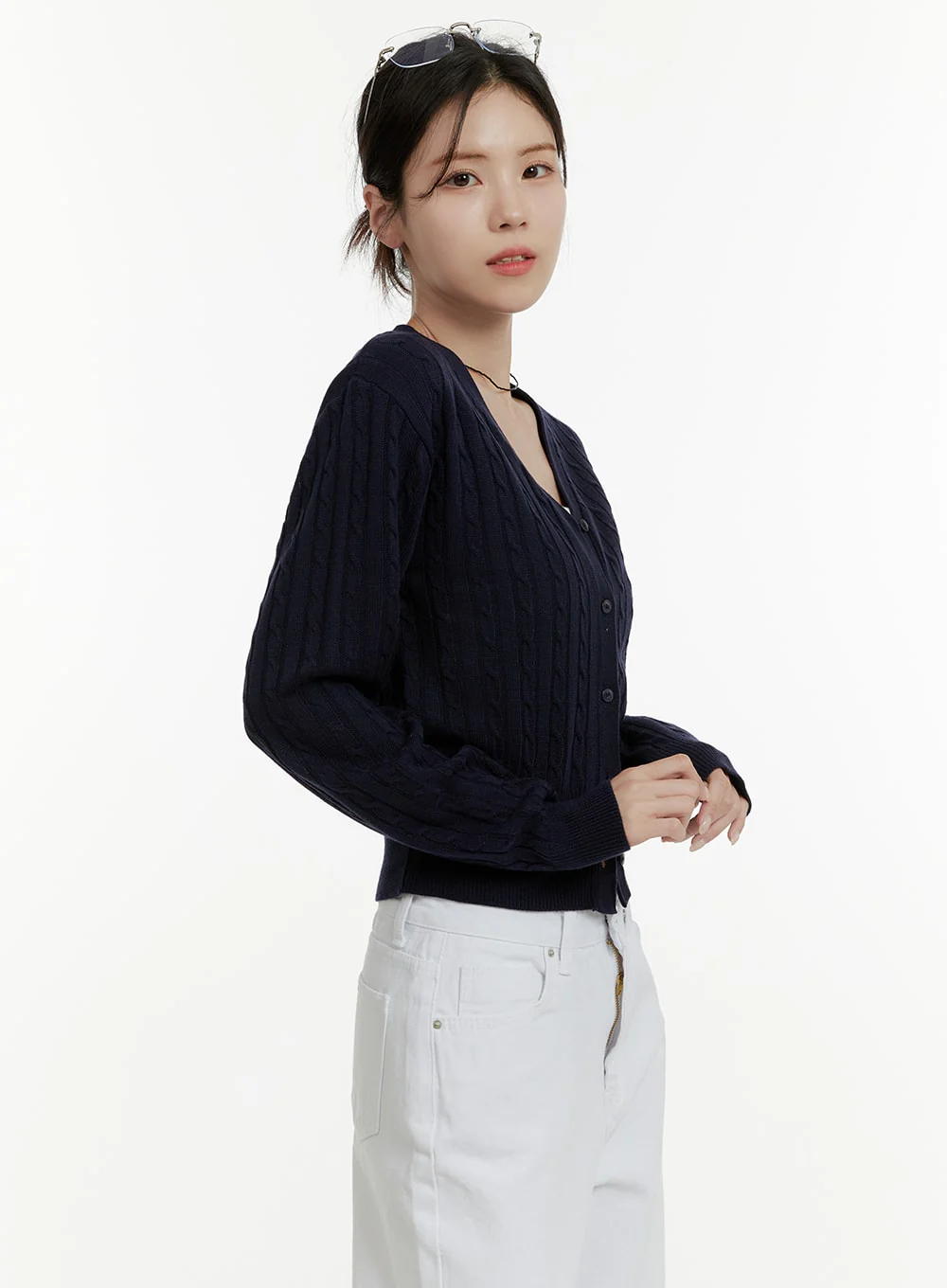Cable Knit Cardigan OA405 - Image 4