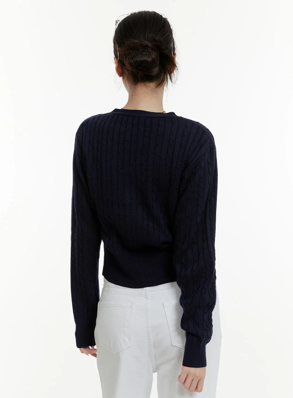 Cable Knit Cardigan OA405 - Image 5