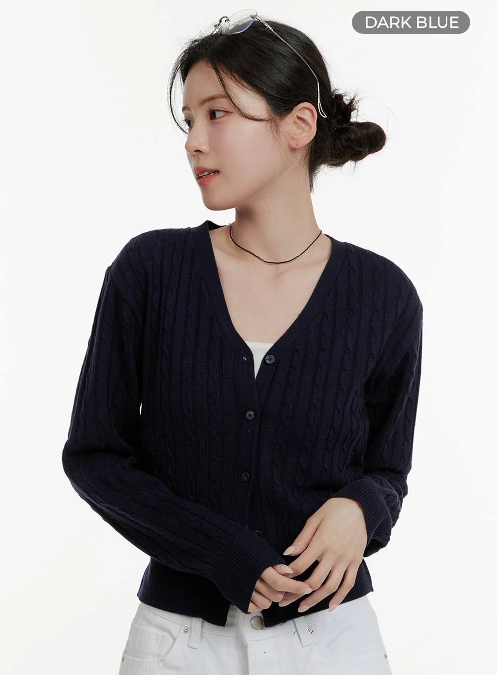 Cable Knit Cardigan OA405 - Image 6