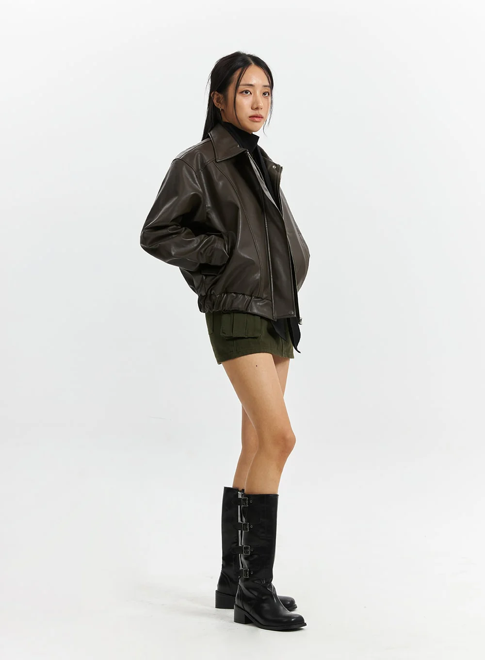 Cargo Belted Mini Skirt CD321 - Image 3
