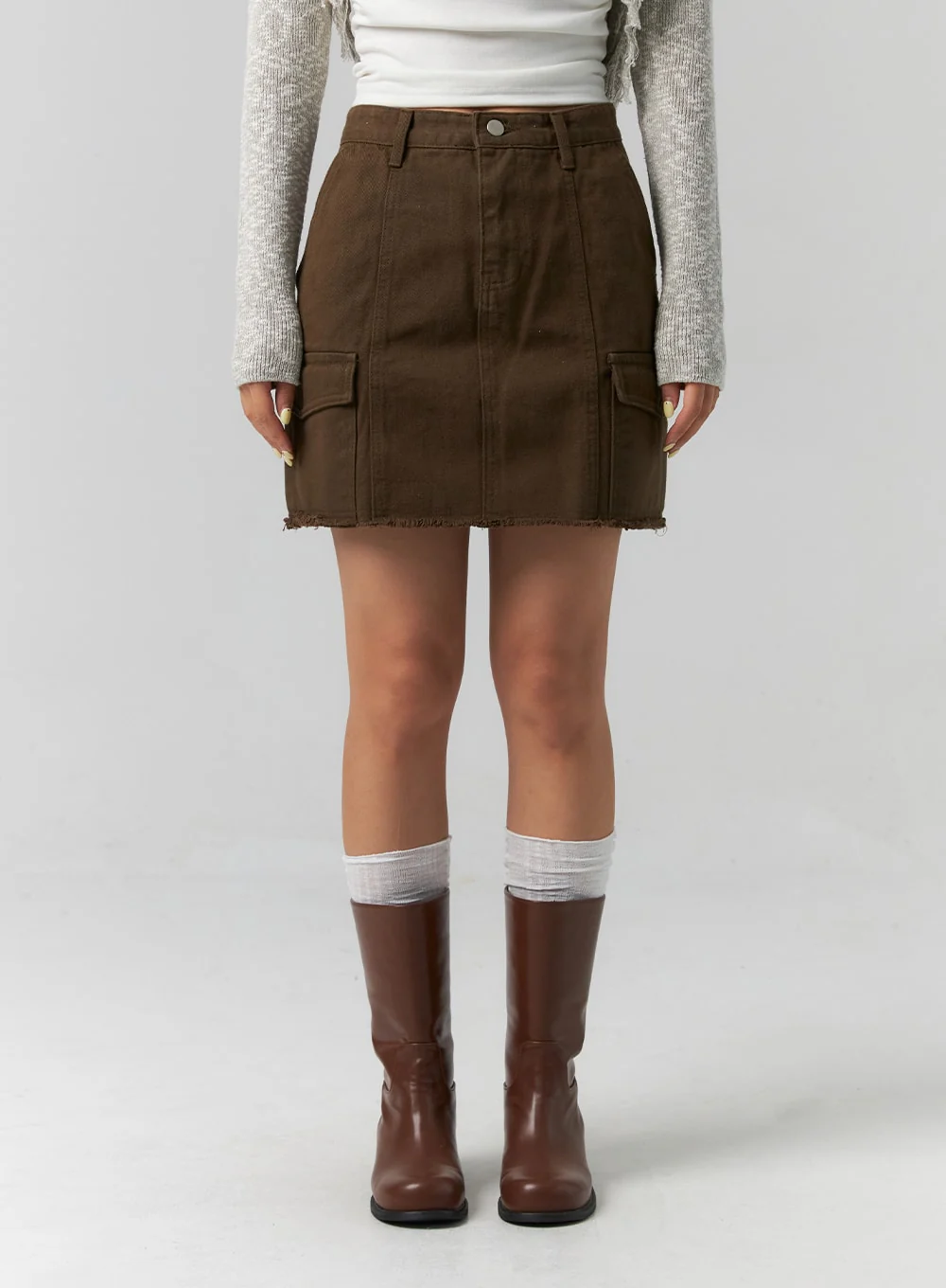 Cargo Mini Skirt CS318 - Image 2