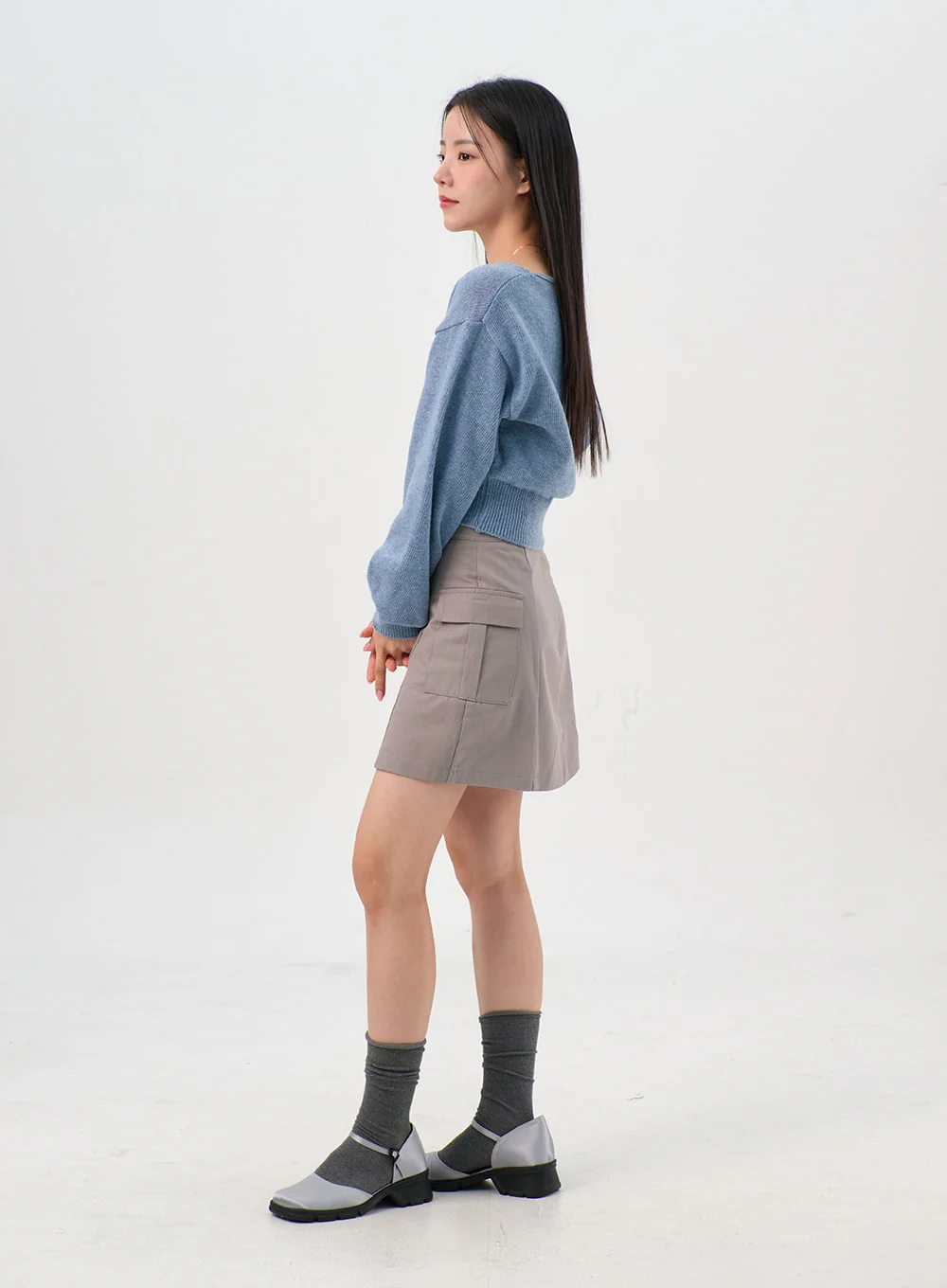 Cargo Mini Skirt OS302 - Image 4