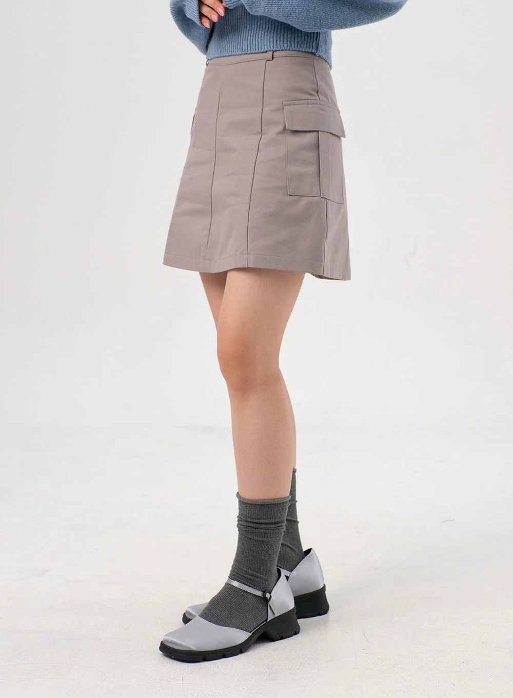 Cargo Mini Skirt OS302 - Image 6