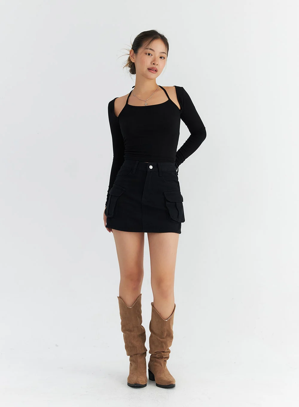 Cargo Pocket Mini Skirt CO313 - Image 4