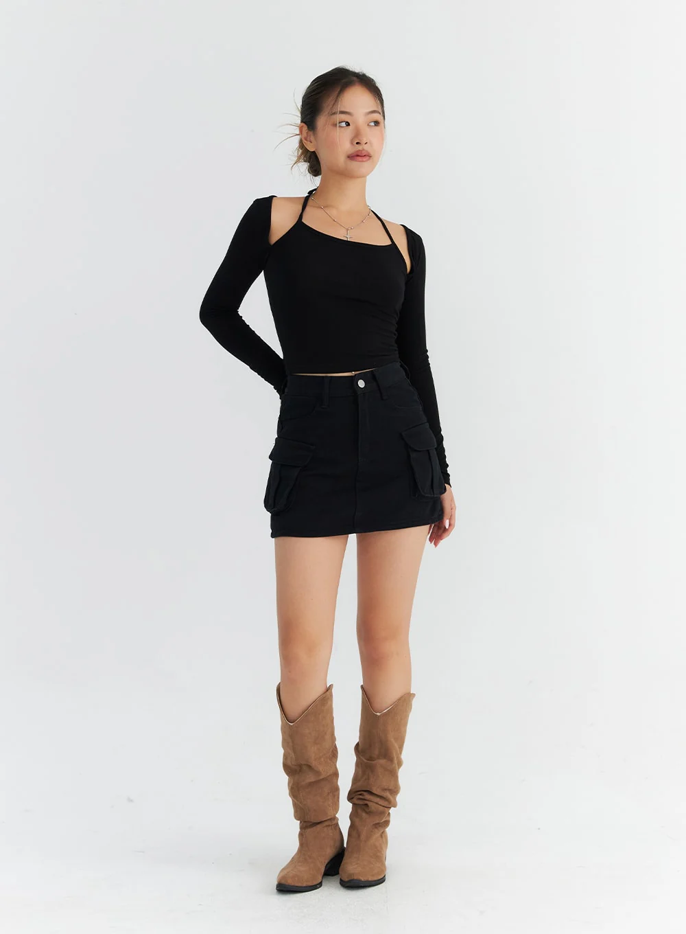 Cargo Pocket Mini Skirt CO313 - Image 7