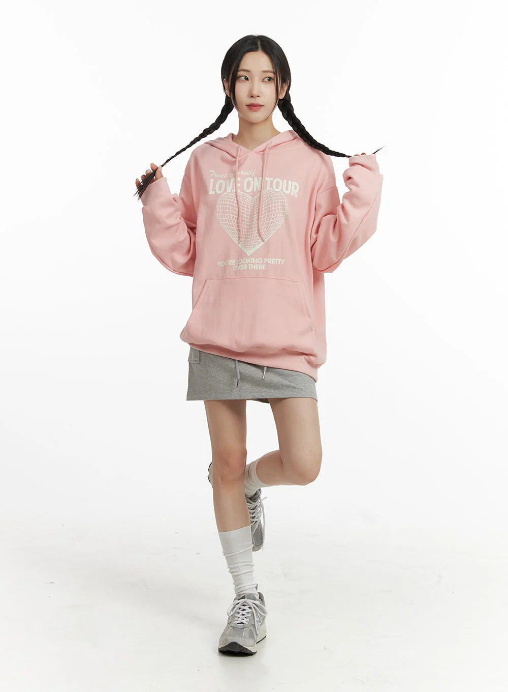 Cargo Sweat Mini Skirt CF415 - Image 3