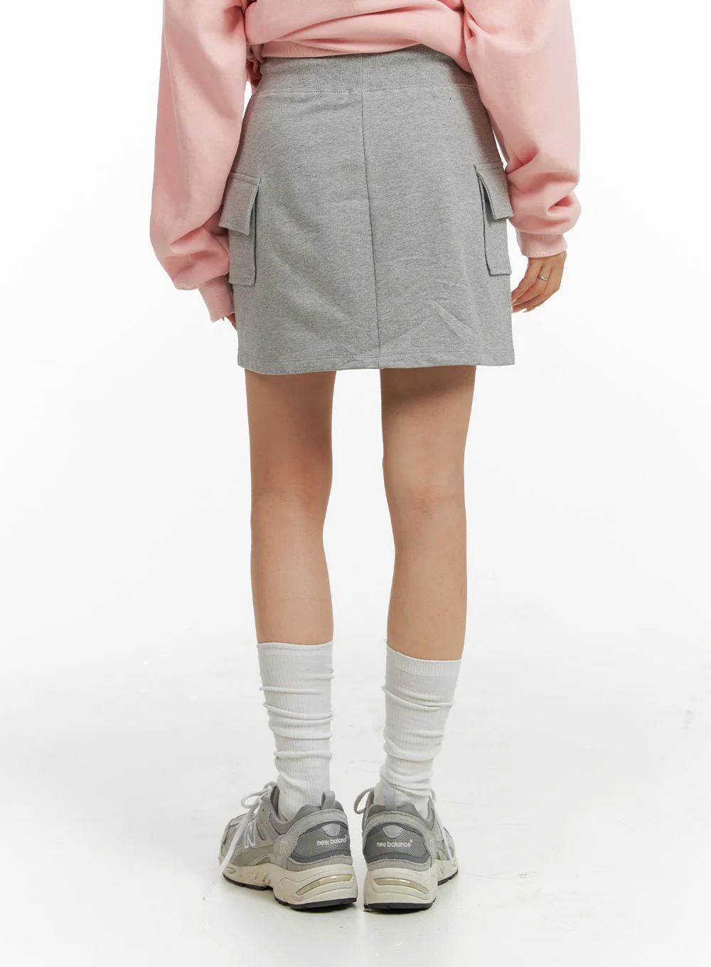 Cargo Sweat Mini Skirt CF415 - Image 4