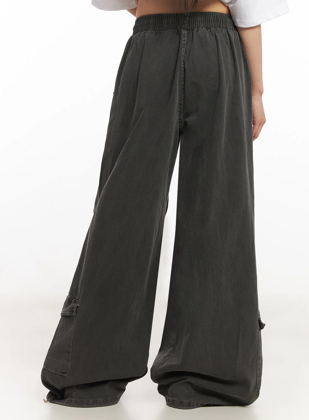 Cargo Washed Wide-Leg Sweatpants IY502 - Image 12