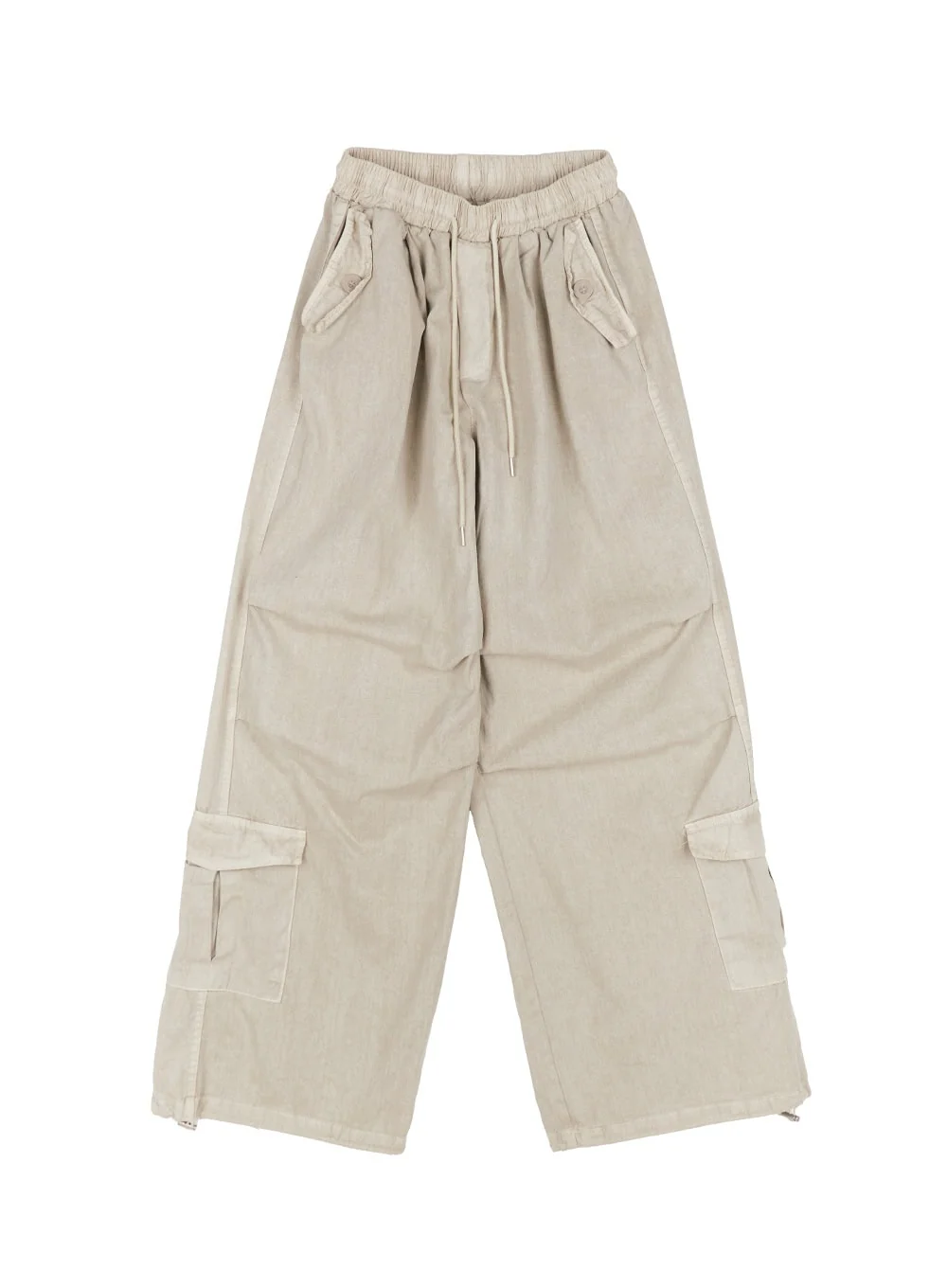 Cargo Washed Wide-Leg Sweatpants IY502 - Image 16