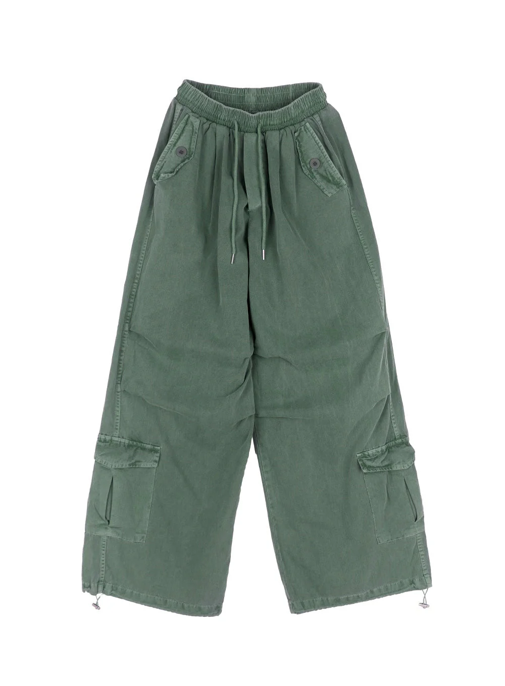 Cargo Washed Wide-Leg Sweatpants IY502 - Image 18