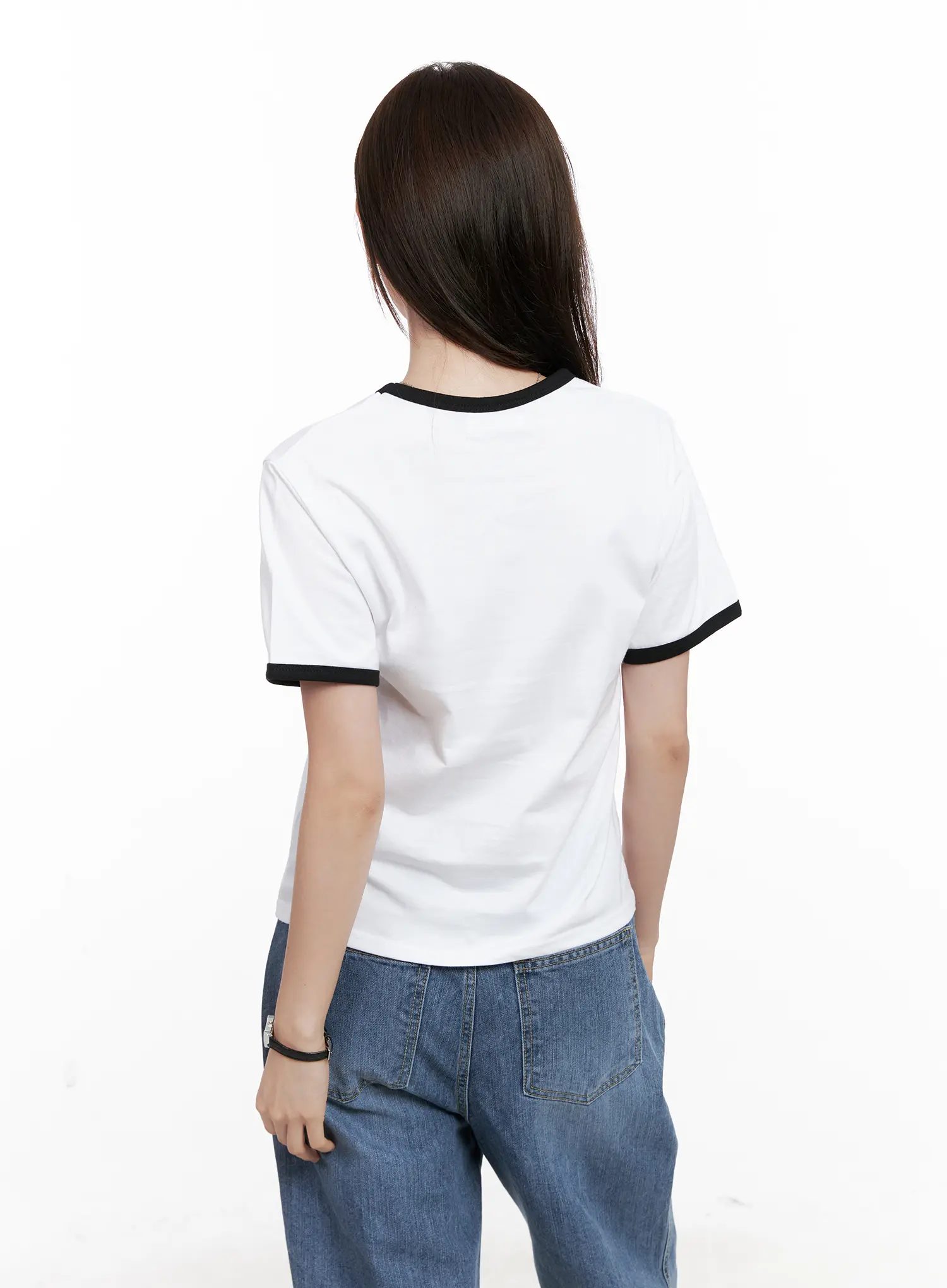 Casual Contrast Graphic Tee CL524 - Image 8
