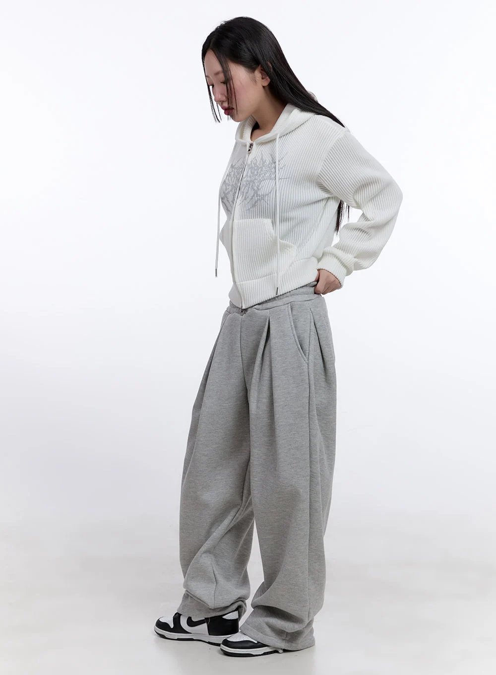 Casual Graphic Zip-Up Hooded Jacket CJ509 - Image 3