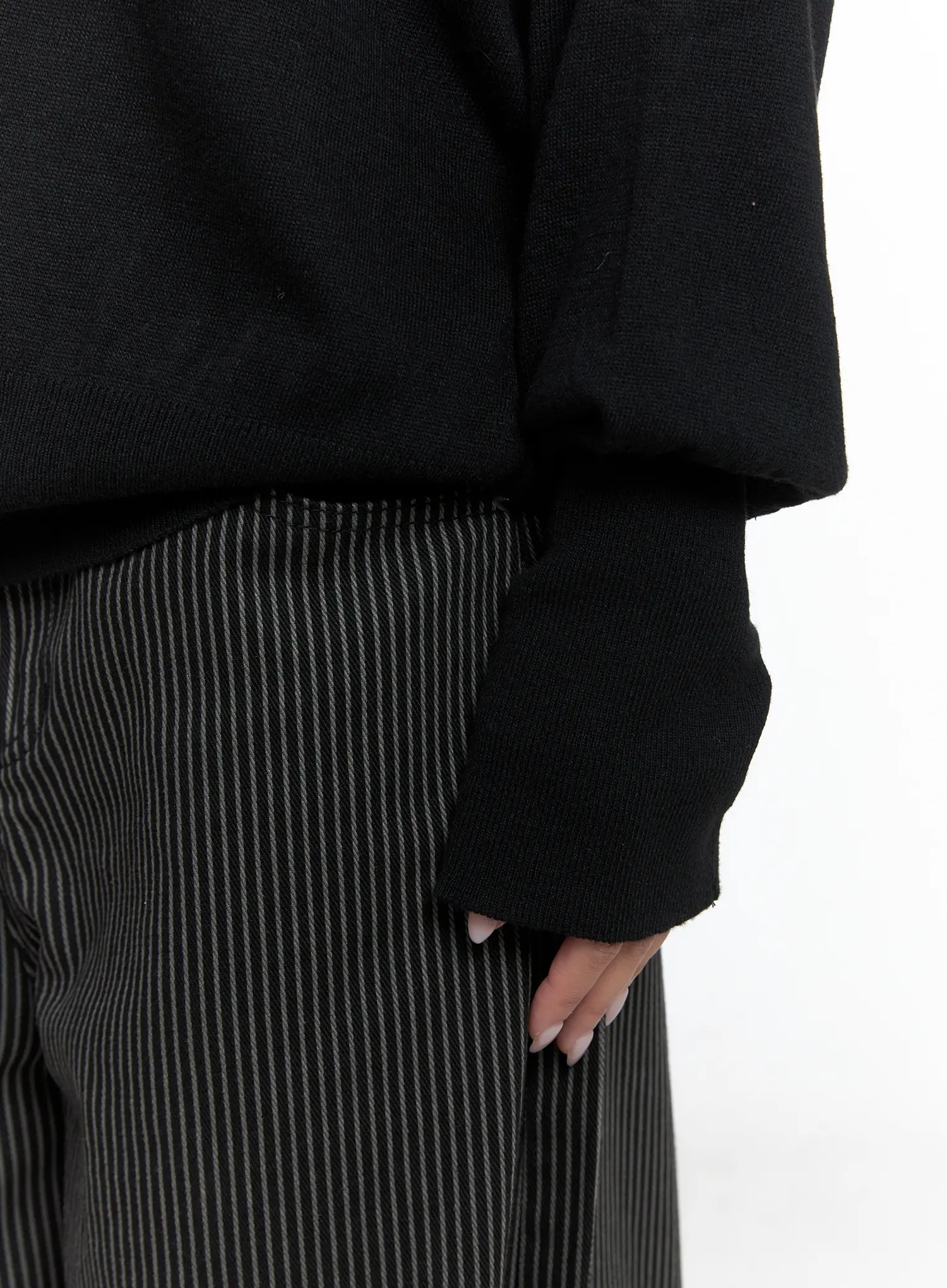 Casual Hooded Knit Cardigan CS503 - Image 5