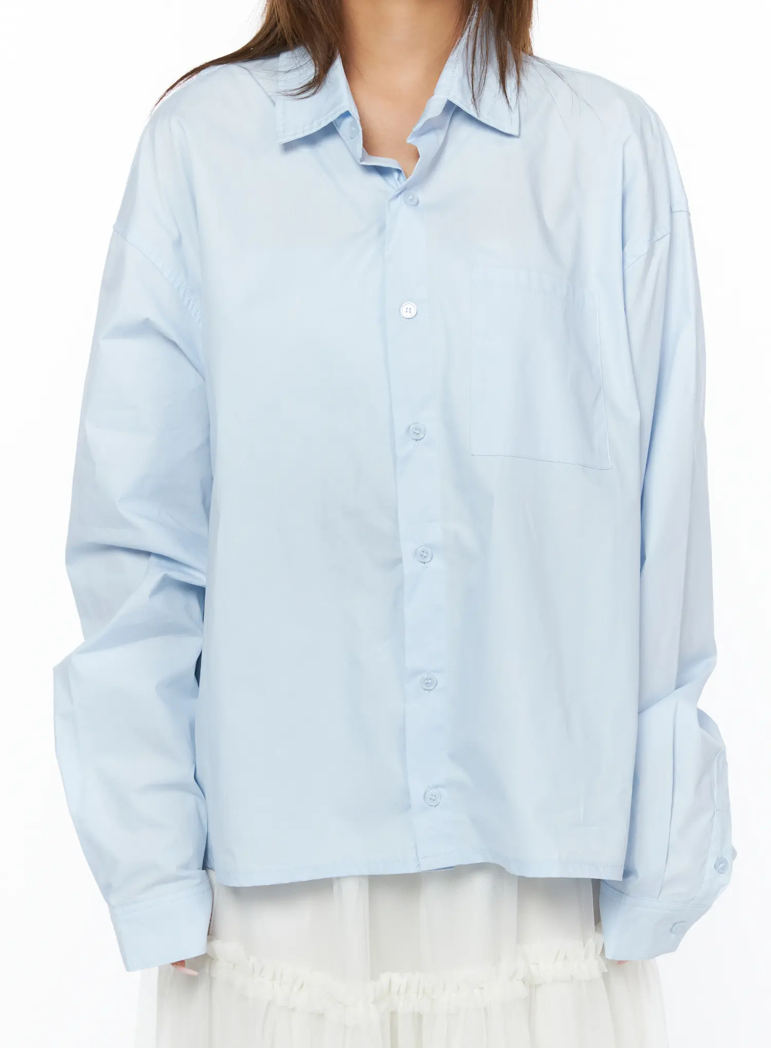 Casual Loose Fit Button-Up Shirt CA516 - Image 9
