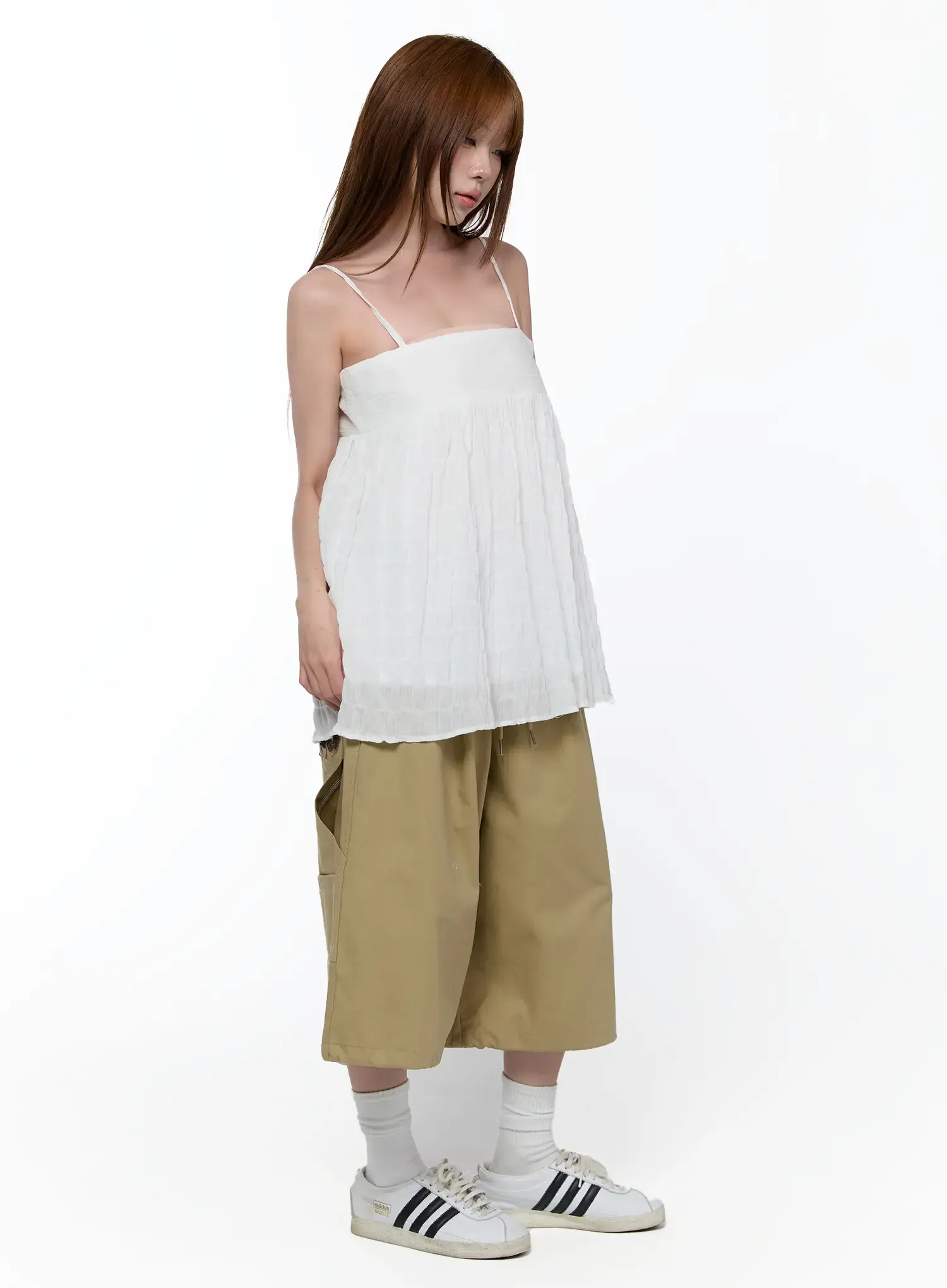 Casual Loose Shirred Cami Top CA520 - Image 5