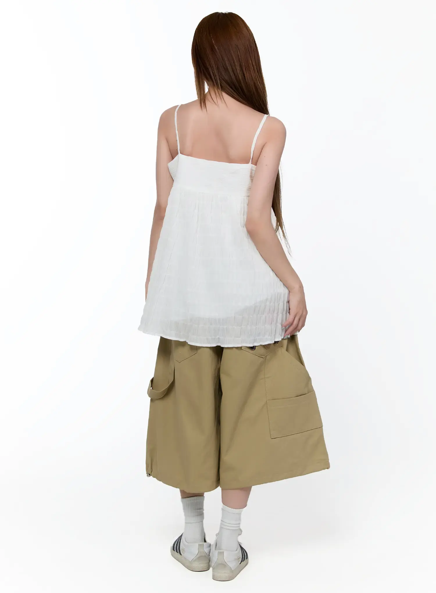 Casual Loose Shirred Cami Top CA520 - Image 8
