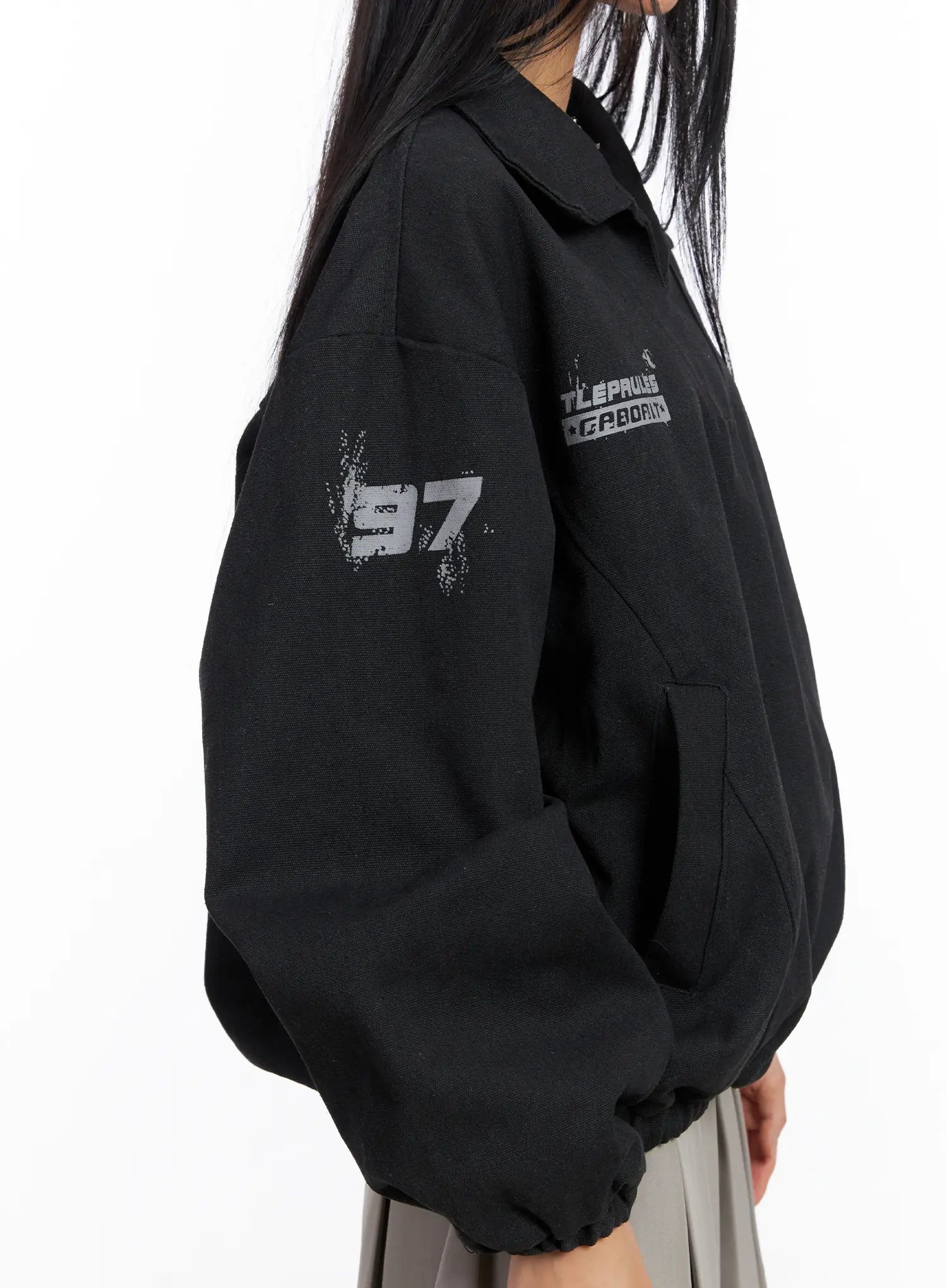 Casual Oversized Graphic Banding Sweatshirt CS509 - Image 8