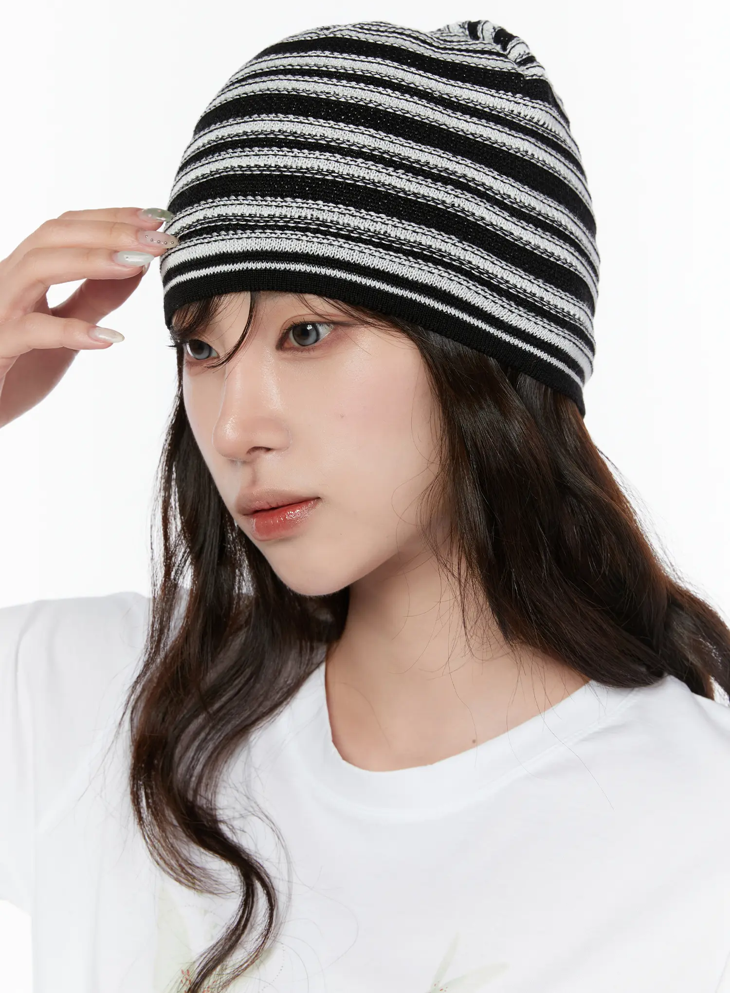 Casual Striped Knit Beanie CY514