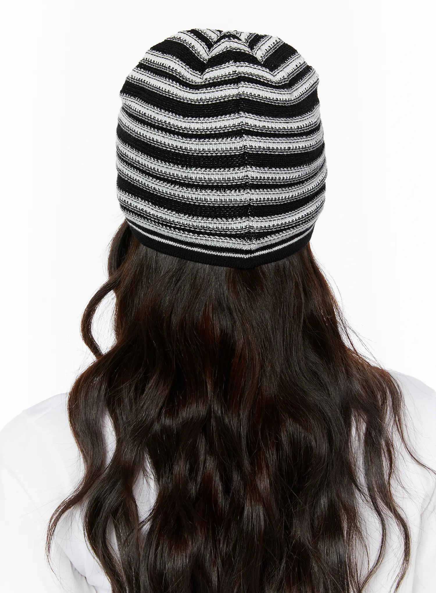 Casual Striped Knit Beanie CY514 - Image 4