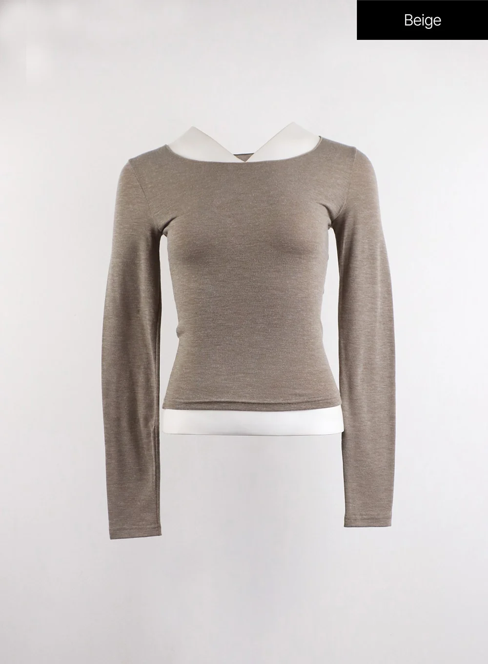 Casual U-Neck Long Sleeve Top CJ417 - Image 11