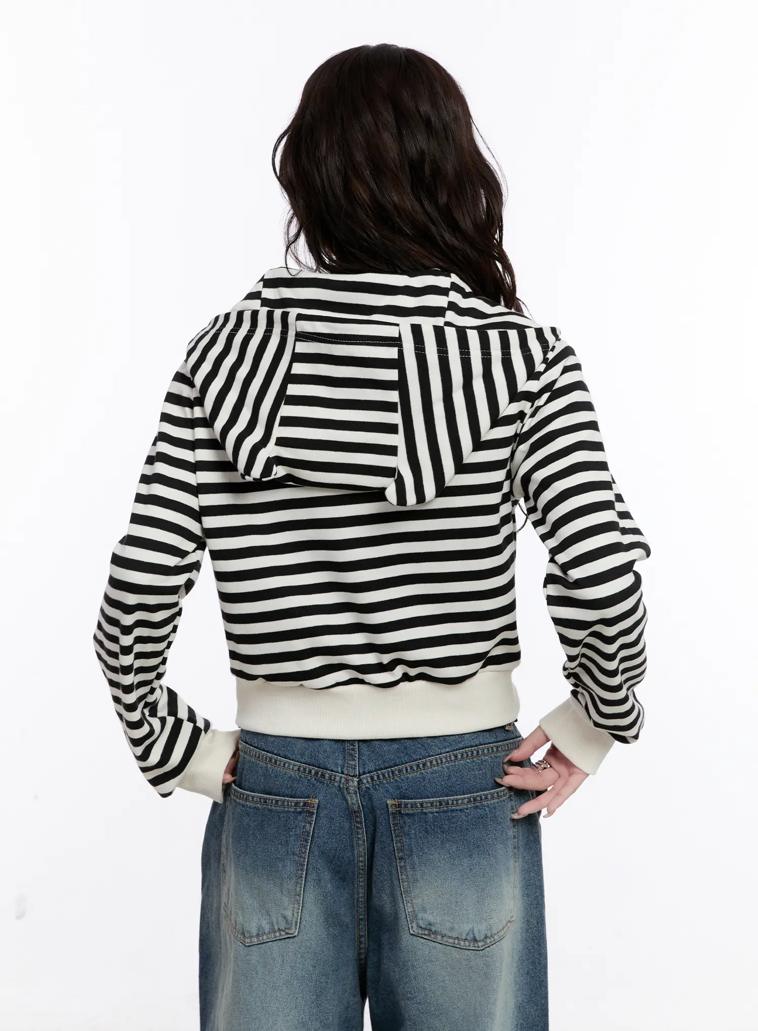 Cat Ear Striped Hoodie CO501 - Image 7