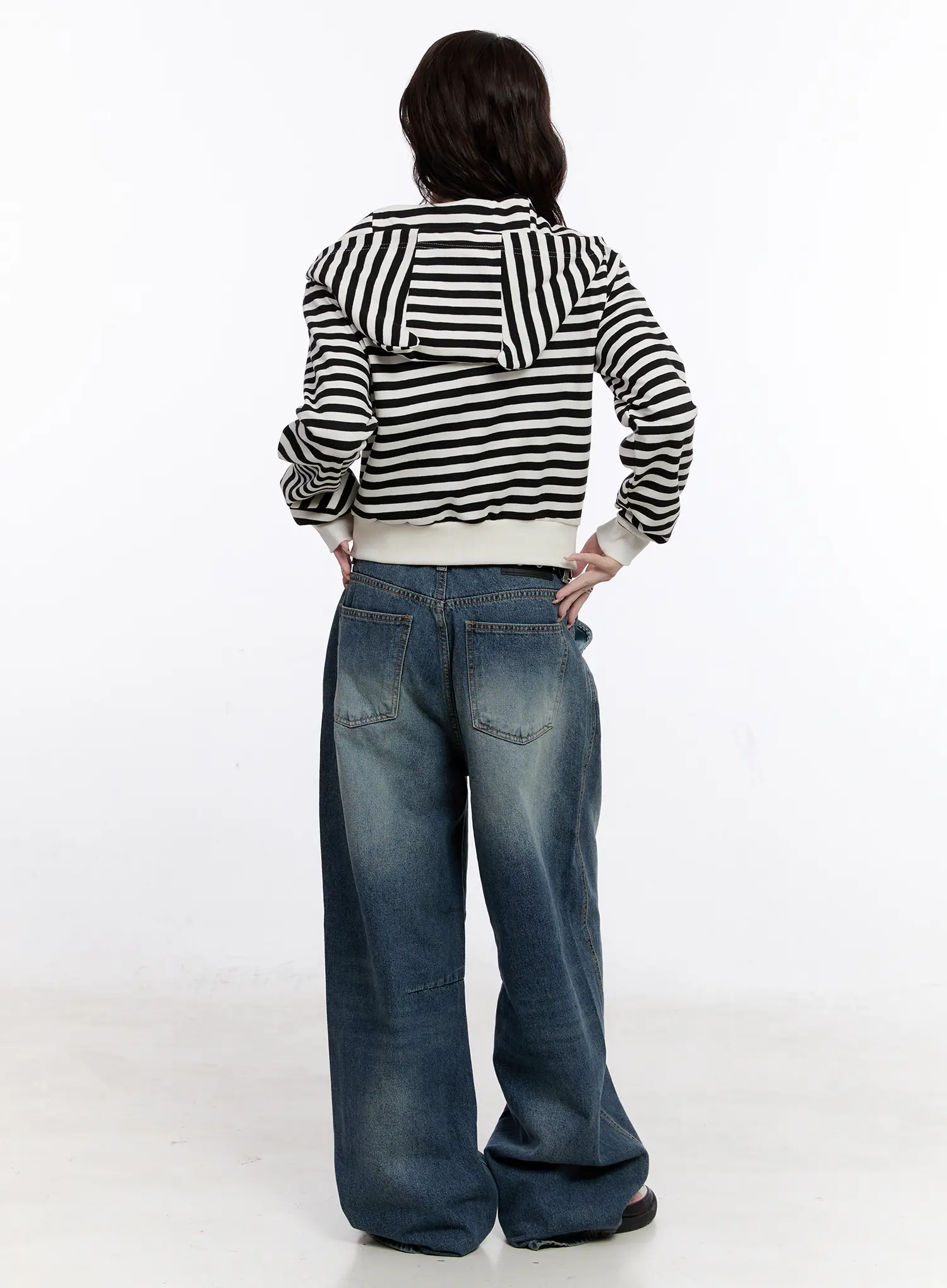 Cat Ear Striped Hoodie CO501 - Image 8
