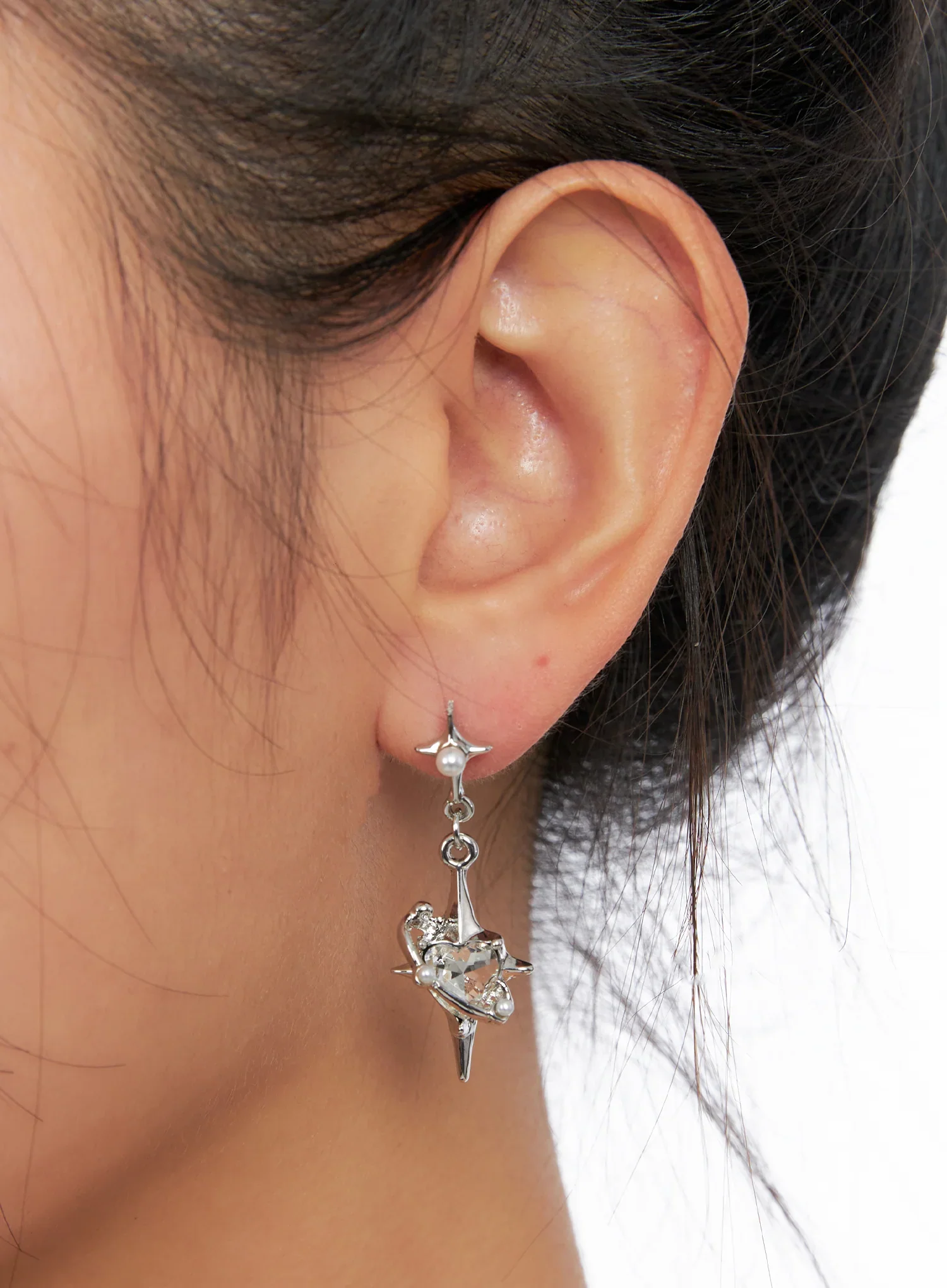 Charm Crystal Dangle Earrings CO514 - Image 2