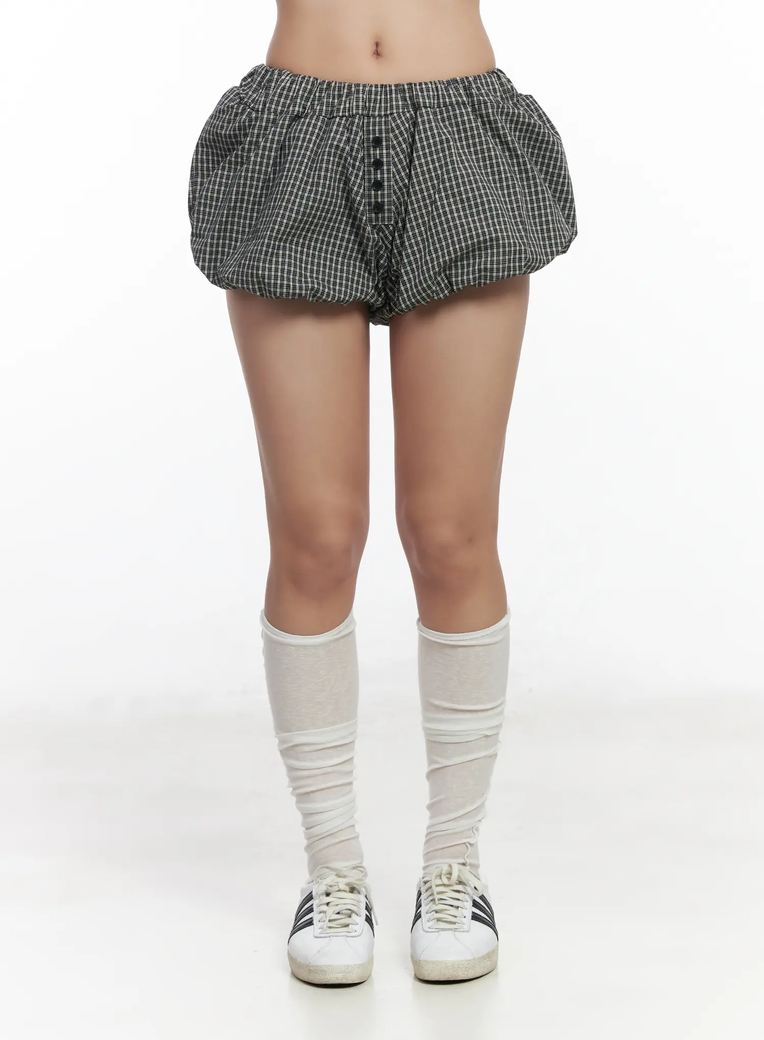Checkered Balloon Shorts CF503 - Image 2