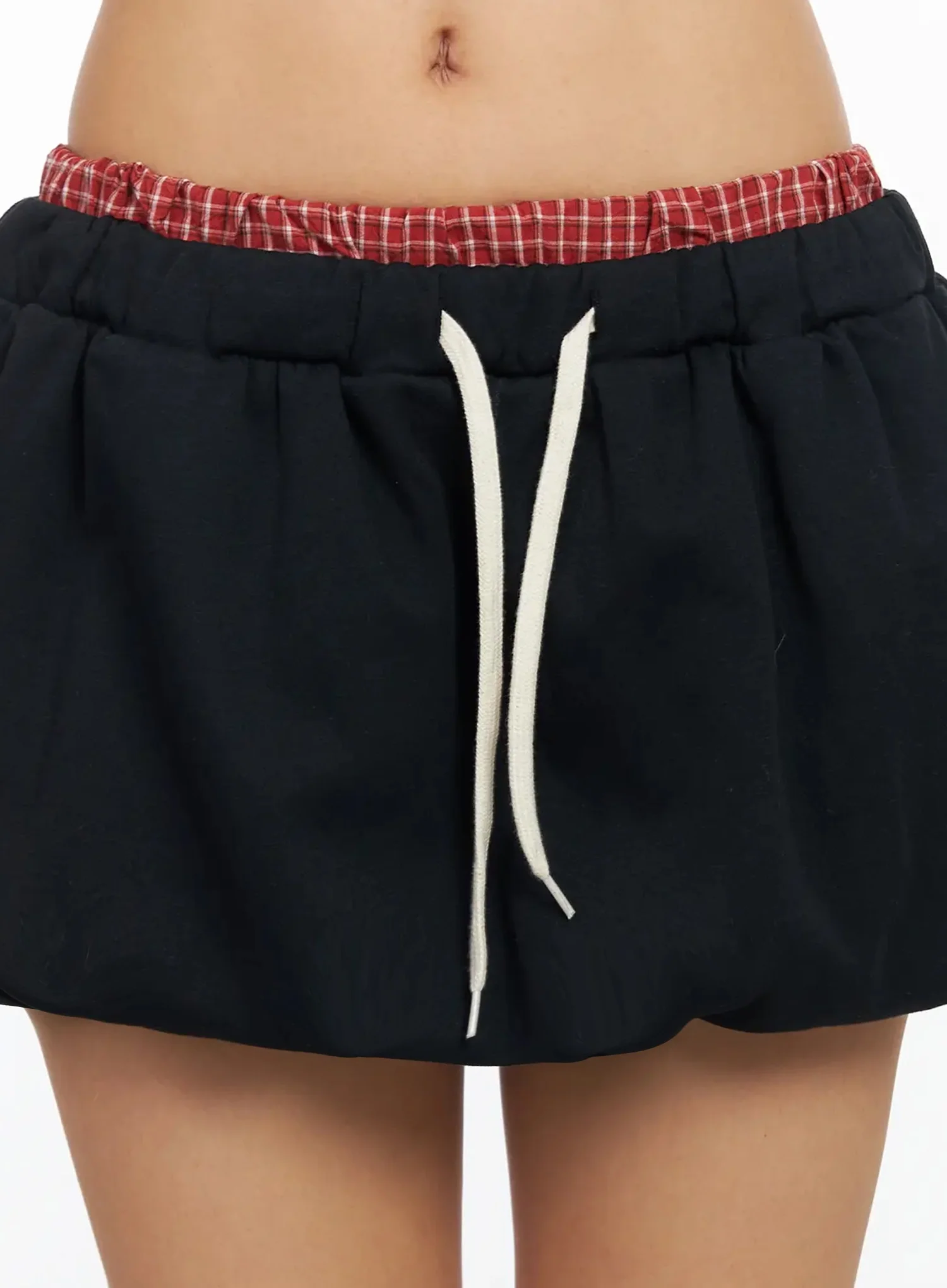 Checkered Balloon Skort CA513 - Image 4