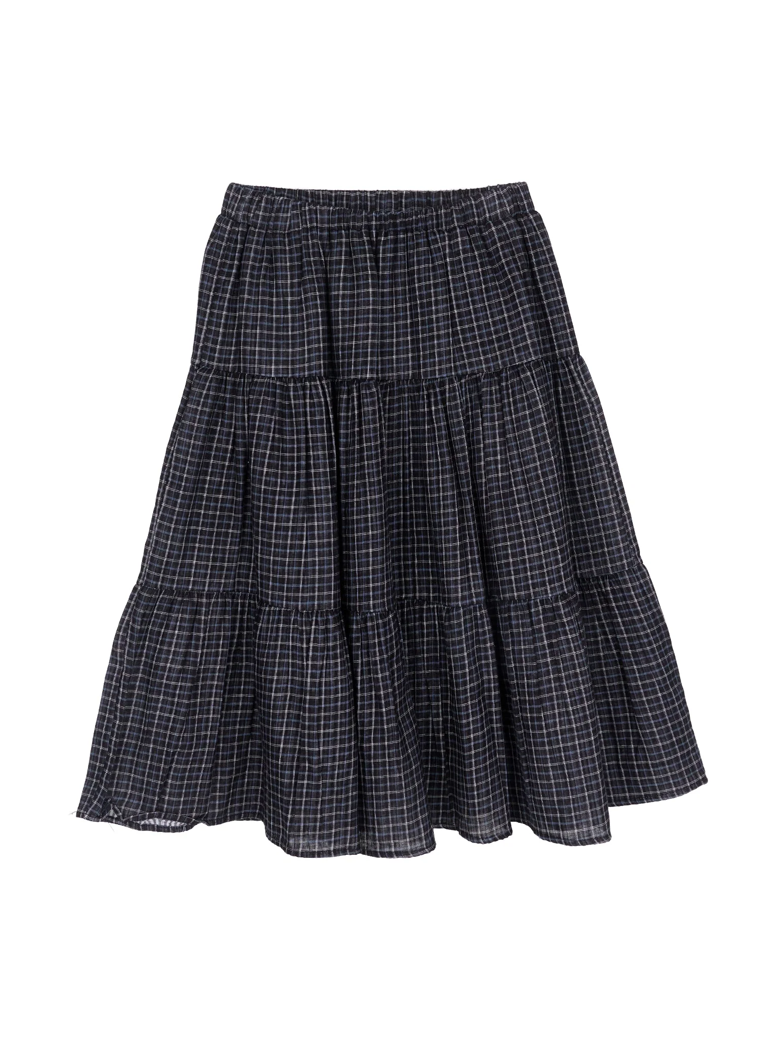 Checkered Midi Skirt IM524 - Image 12