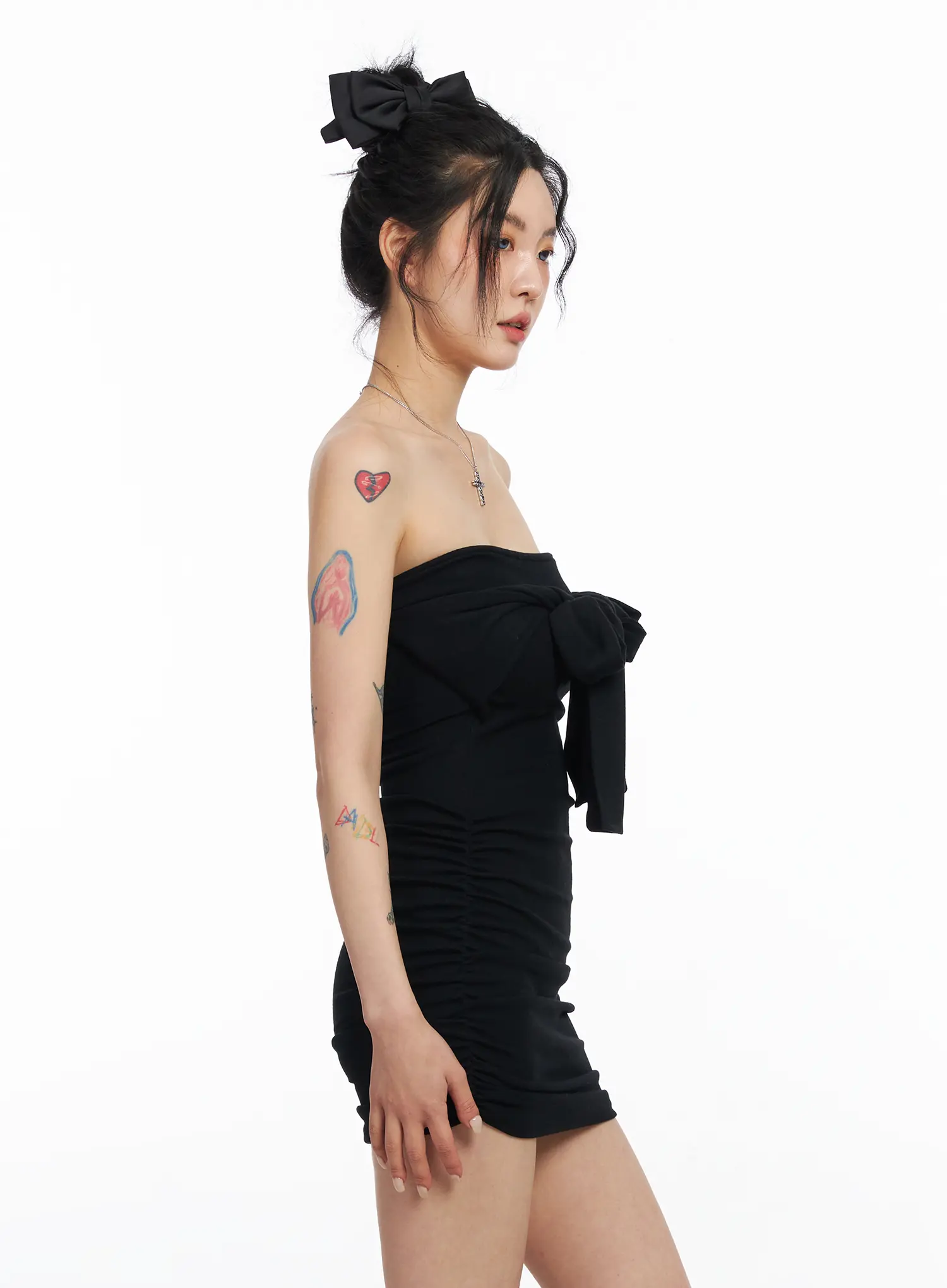Chic Bow Tie Bodycon Dress CJ523 - Image 5
