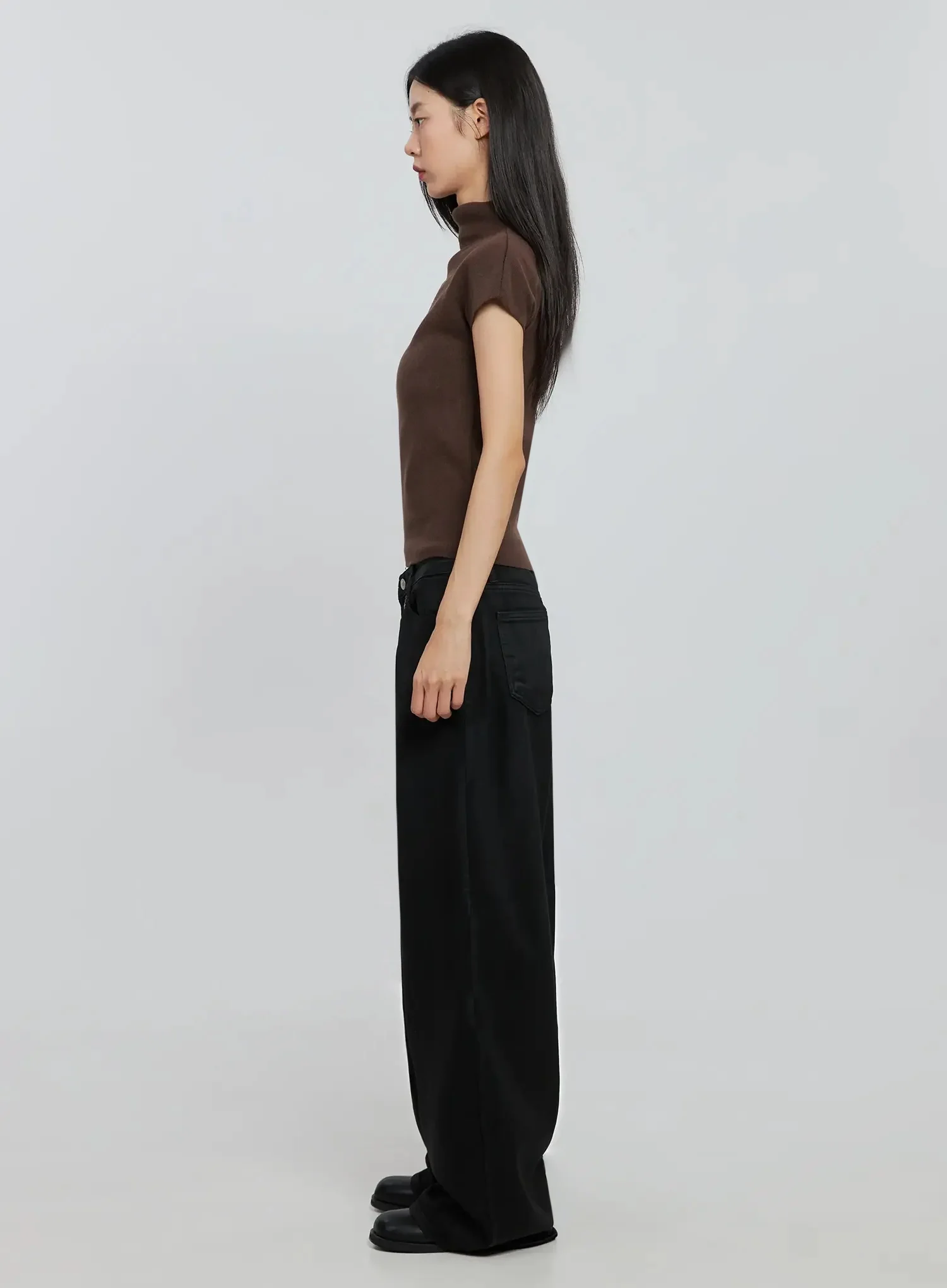 Chic High Neck Knit Top IO530 - Image 6