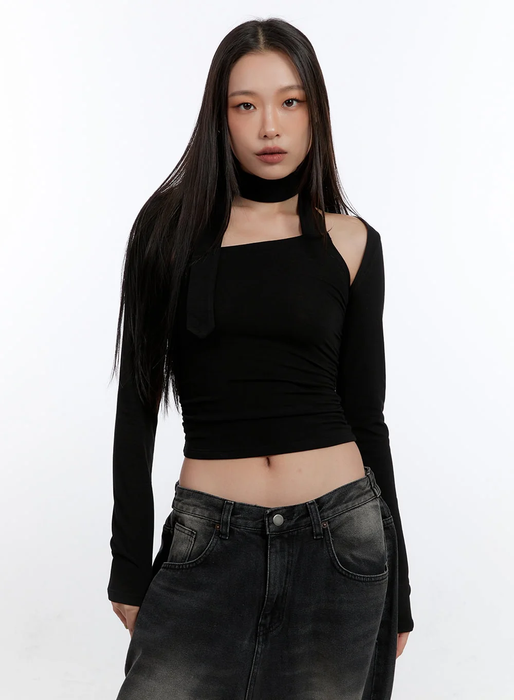 Chic One-Shoulder Top with Bolero CN401 - Image 11