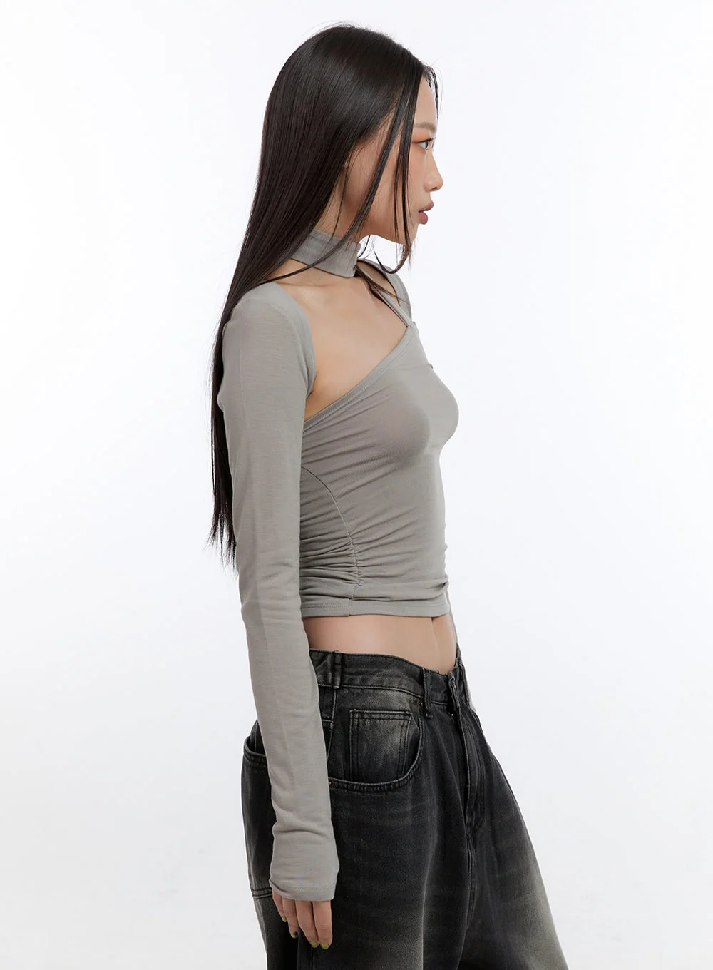 Chic One-Shoulder Top with Bolero CN401 - Image 6