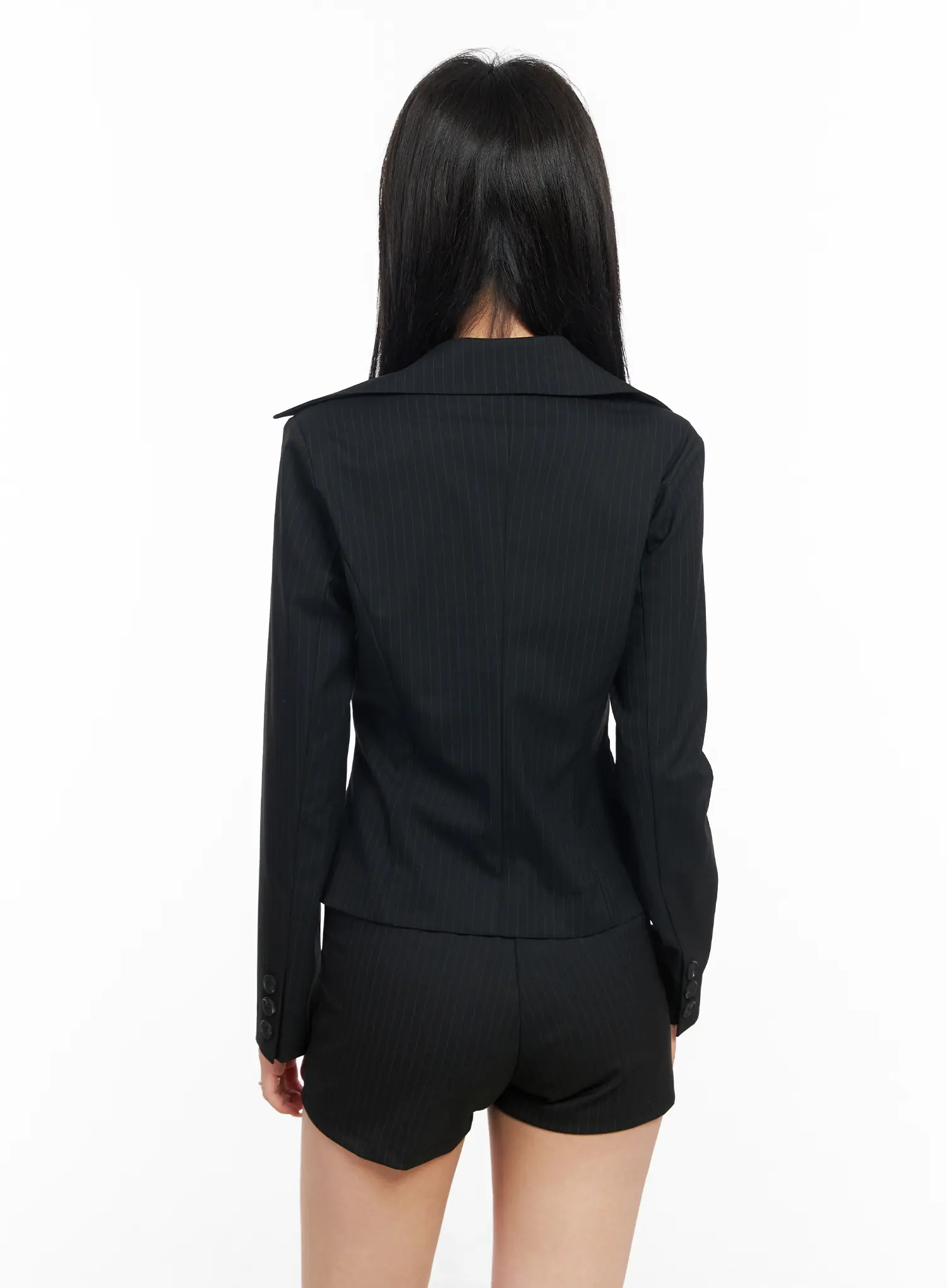 Chic Striped Tailored Blazer Jacket CM517 - Image 10