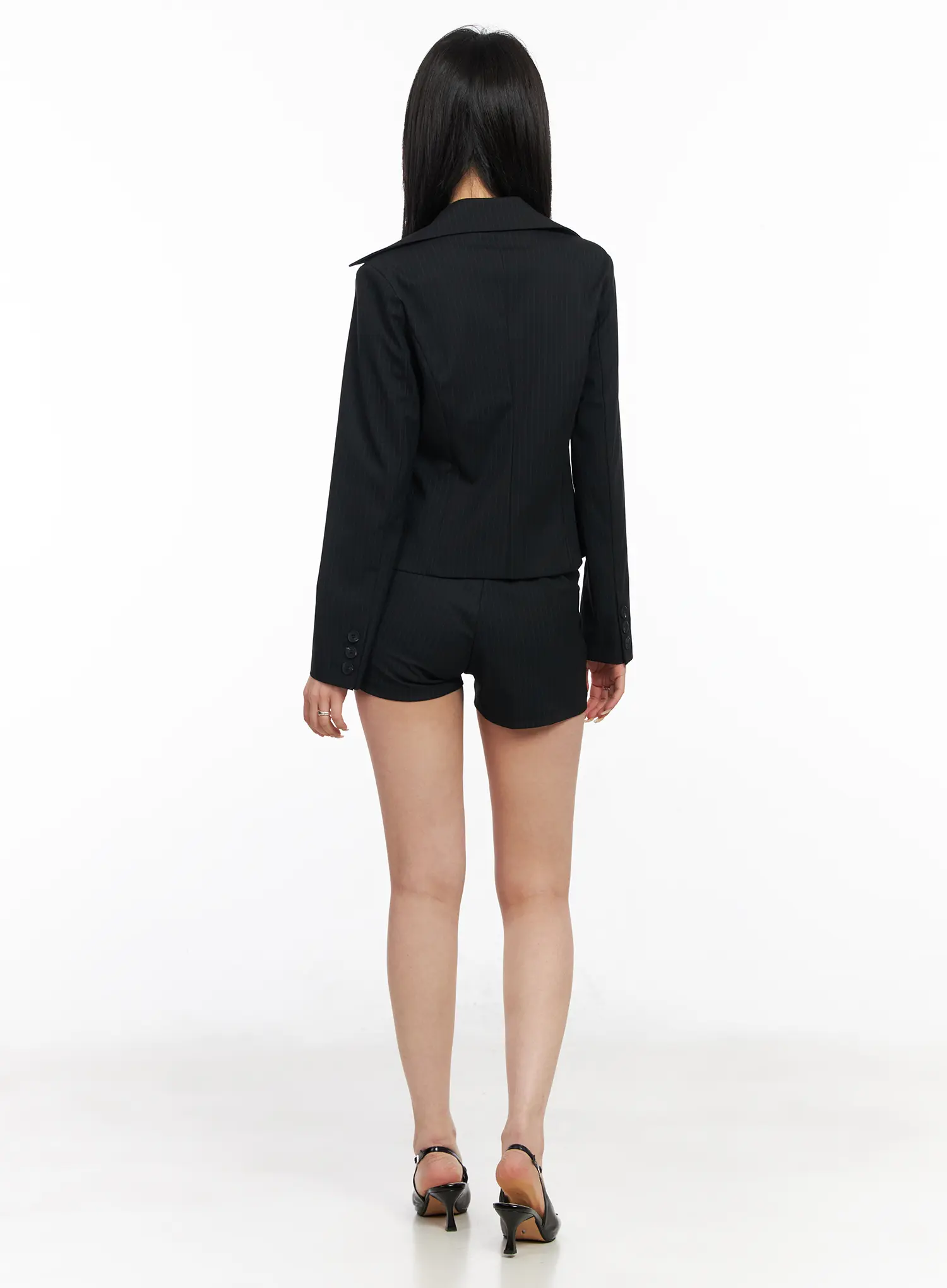 Chic Striped Tailored Blazer Jacket CM517 - Image 11