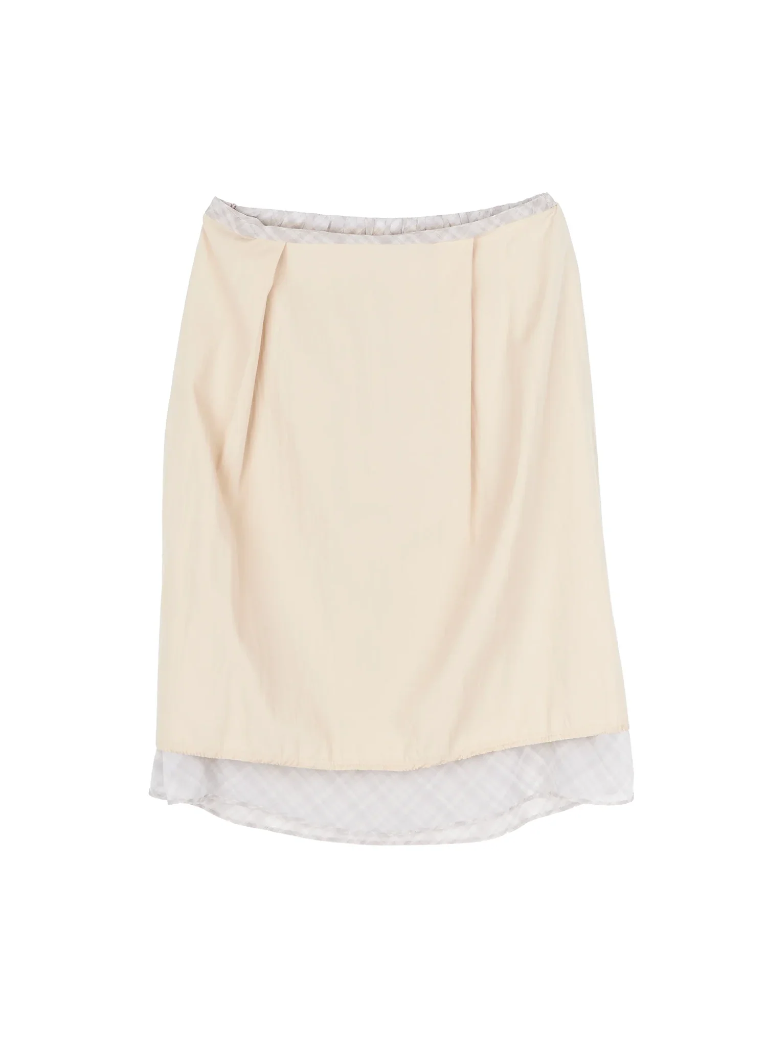 Chiffon Flare Plaid Midi Skirt IY507 - Image 15