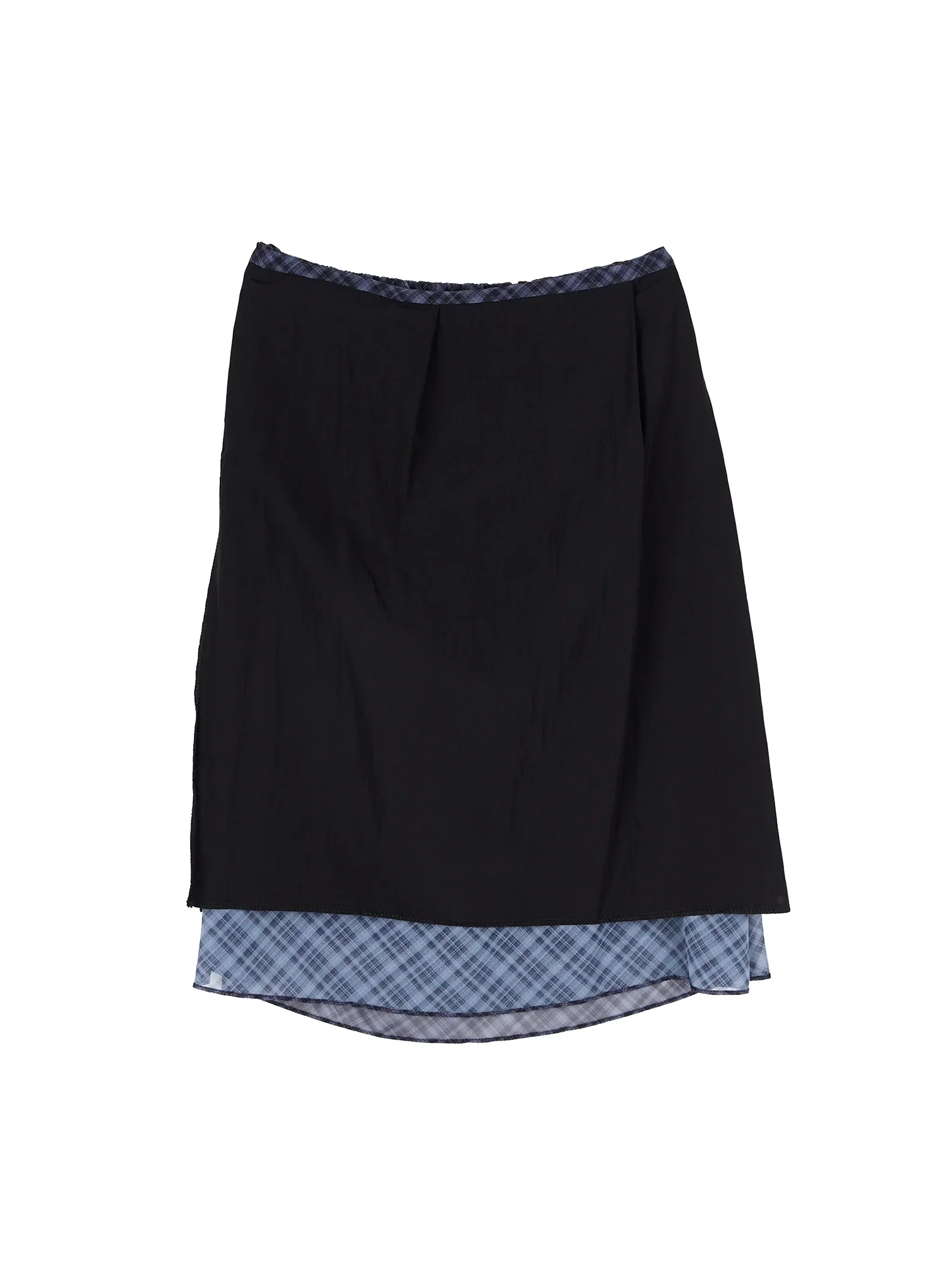 Chiffon Flare Plaid Midi Skirt IY507 - Image 18