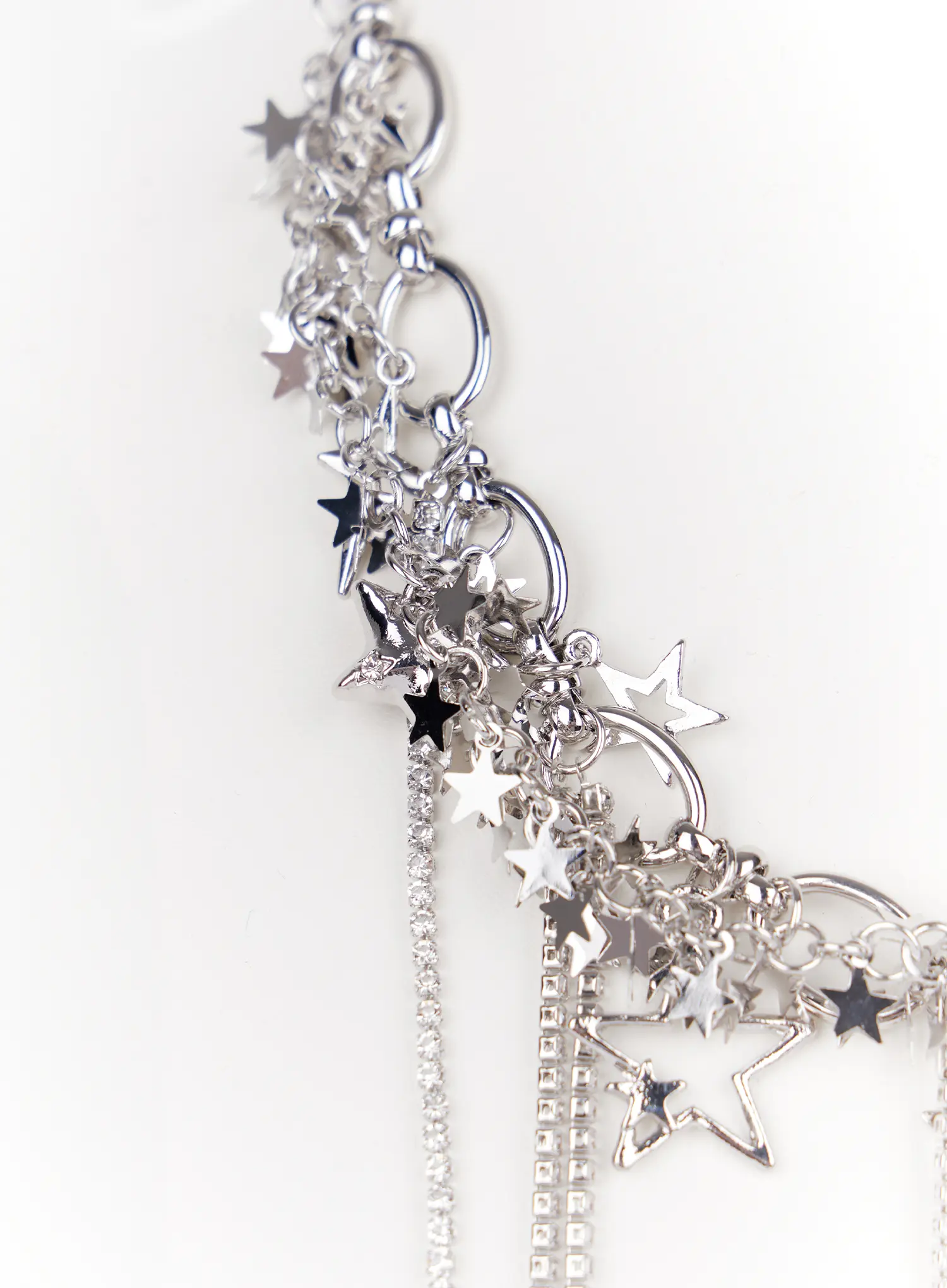 Chunky Starlit Chain Necklace IO527 - Image 3