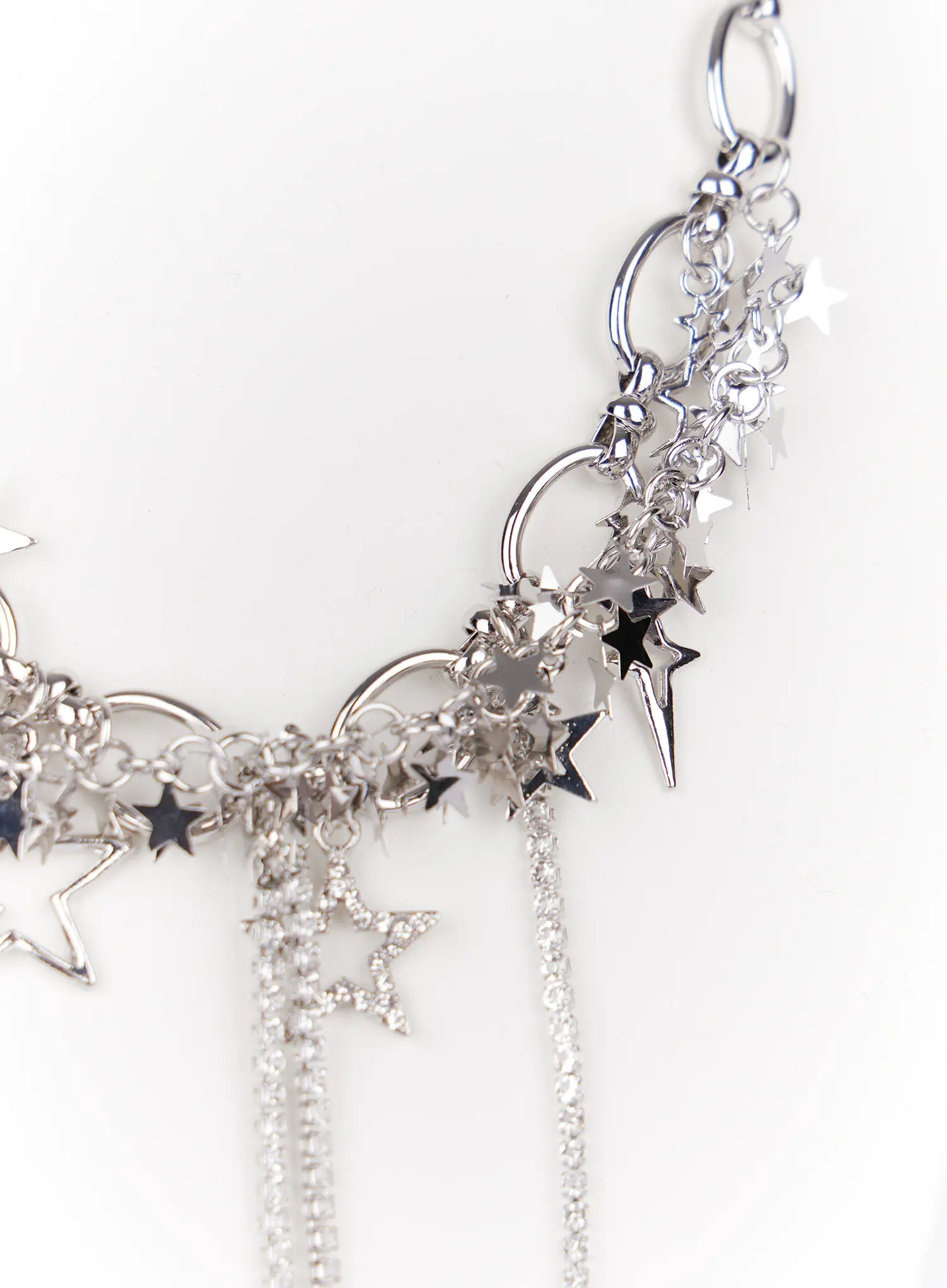 Chunky Starlit Chain Necklace IO527 - Image 5
